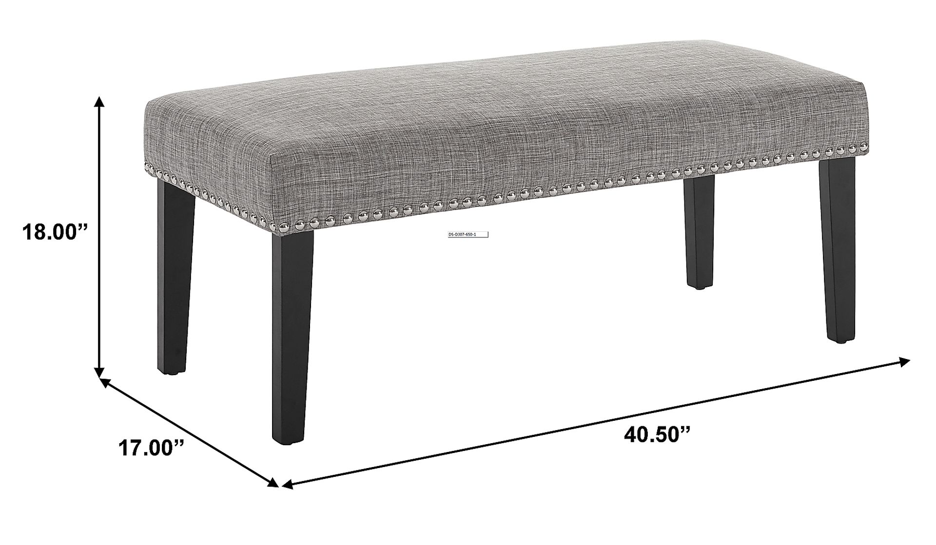 Ragsdale Gray Queen Upholstered Headboard and Bench - Image 10