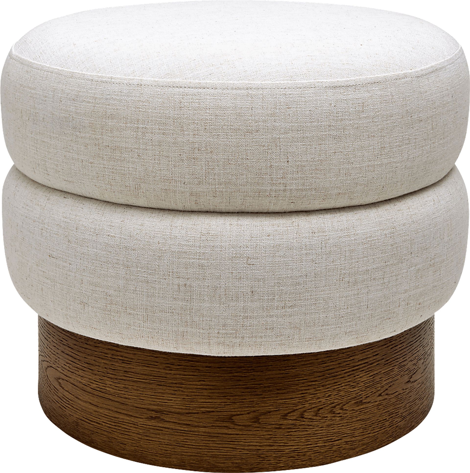 Rahu Beige Ottoman - Image 1