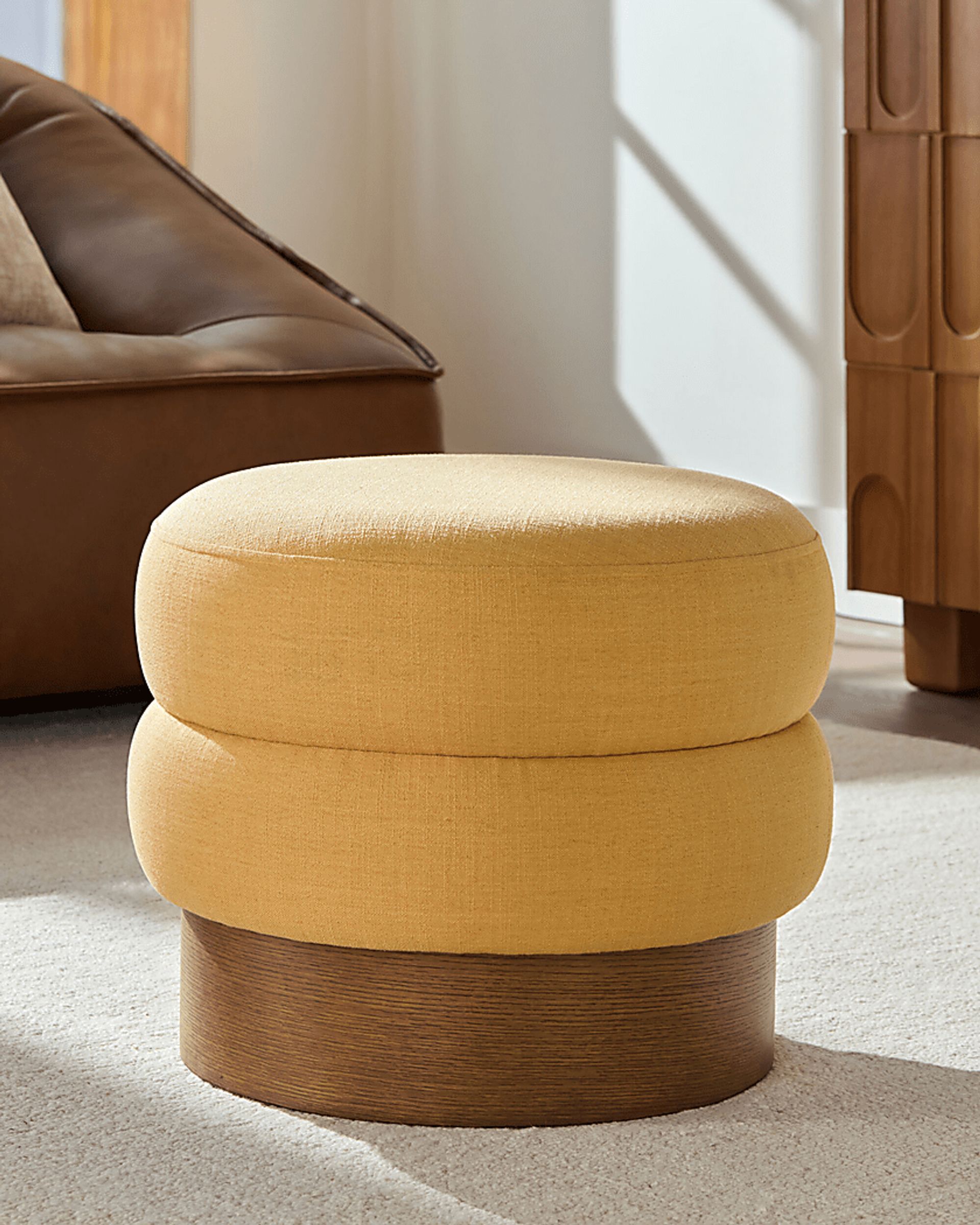 Rahu Yellow Ottoman - Image 2