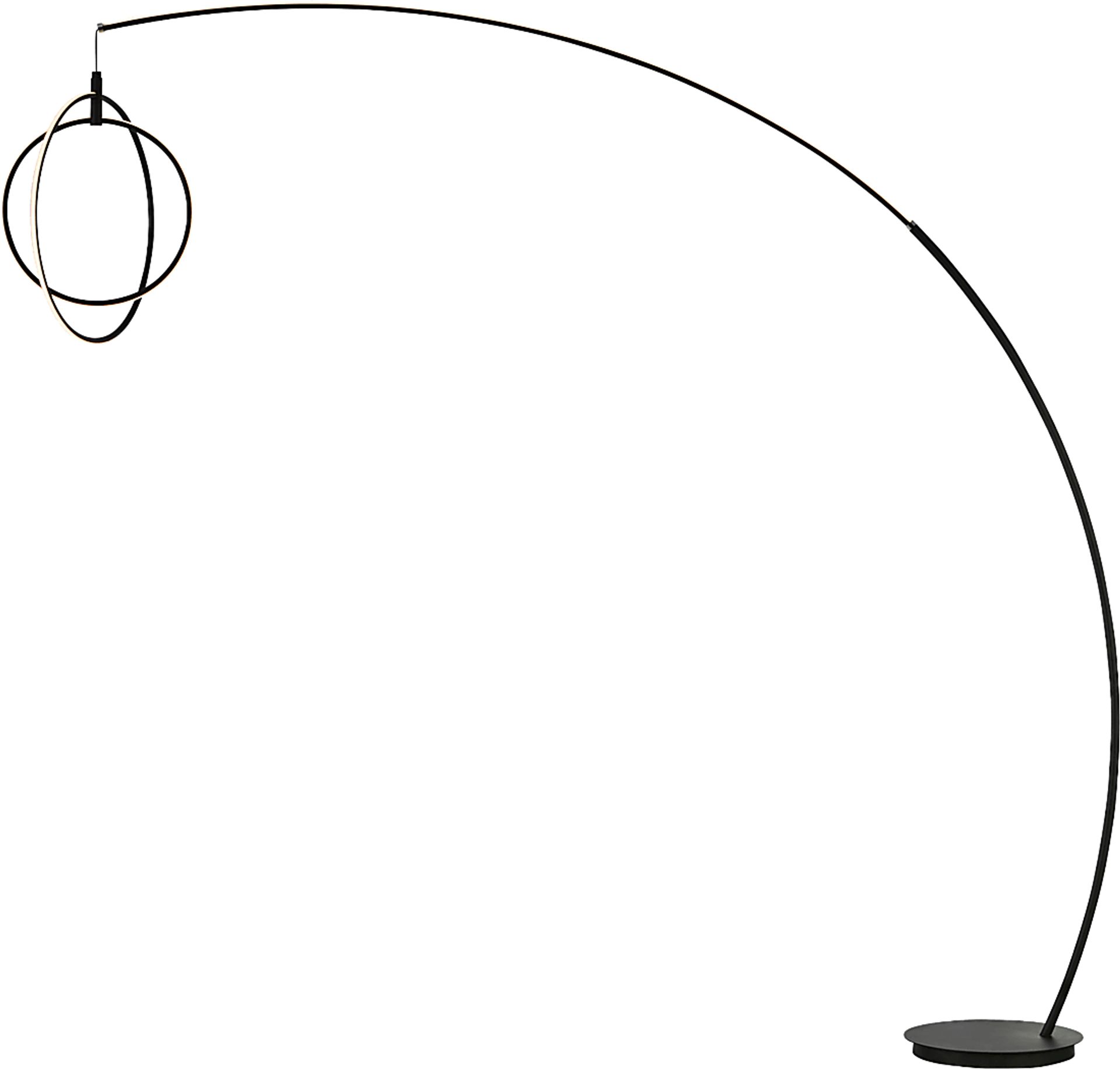 Railford Bend Black Floor Lamp - Image 1