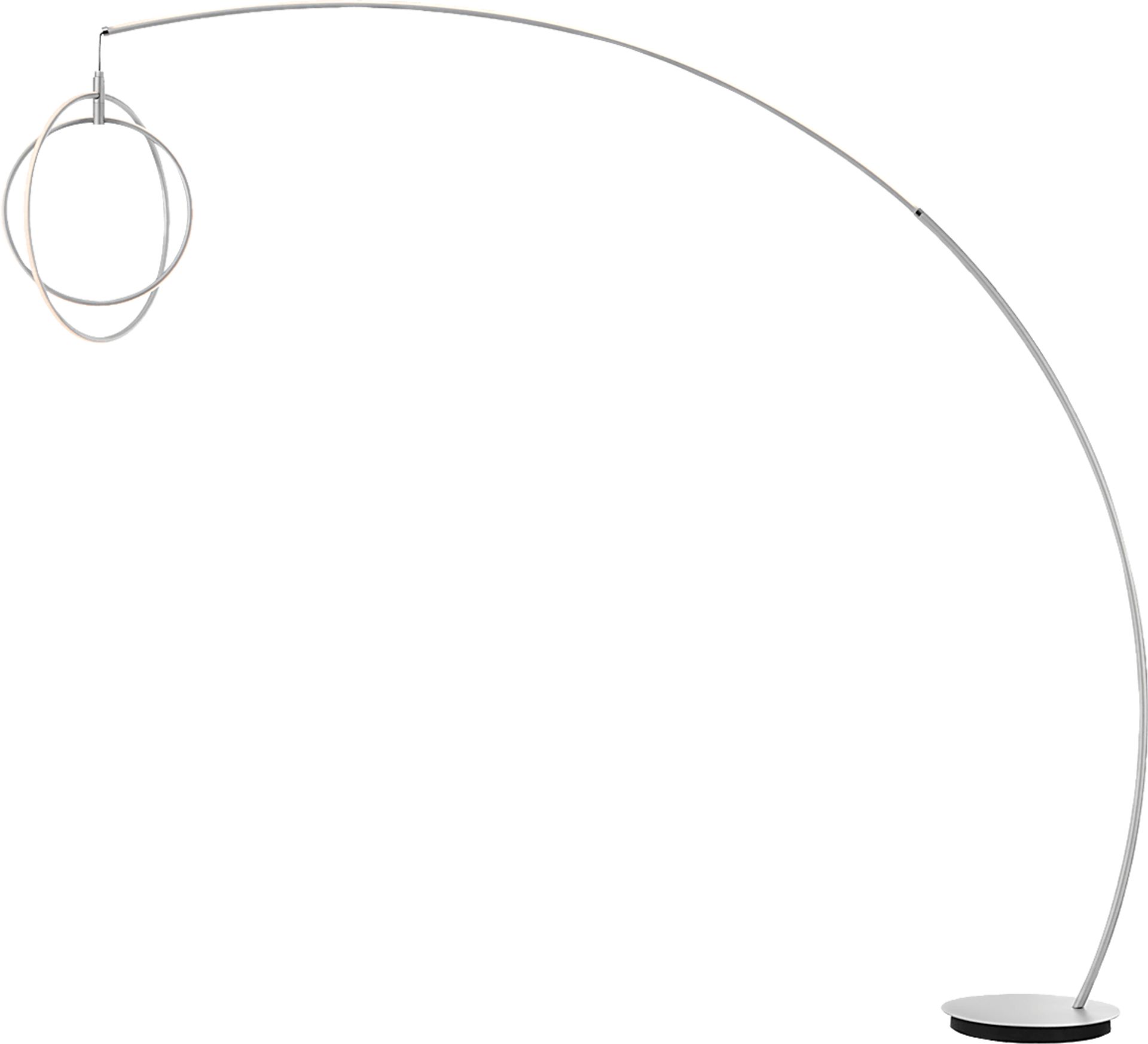 Railford Bend Silver Floor Lamp - Image 1