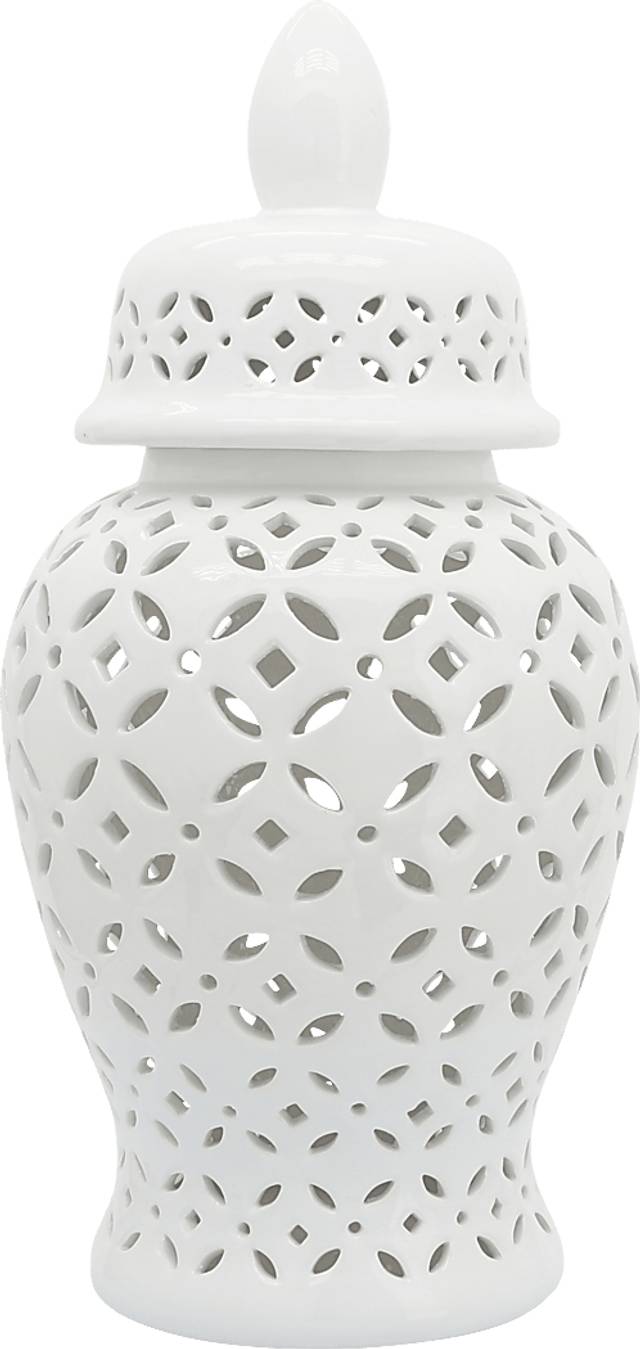 Railsback White Temple Jar - Thumbnail - Image 1