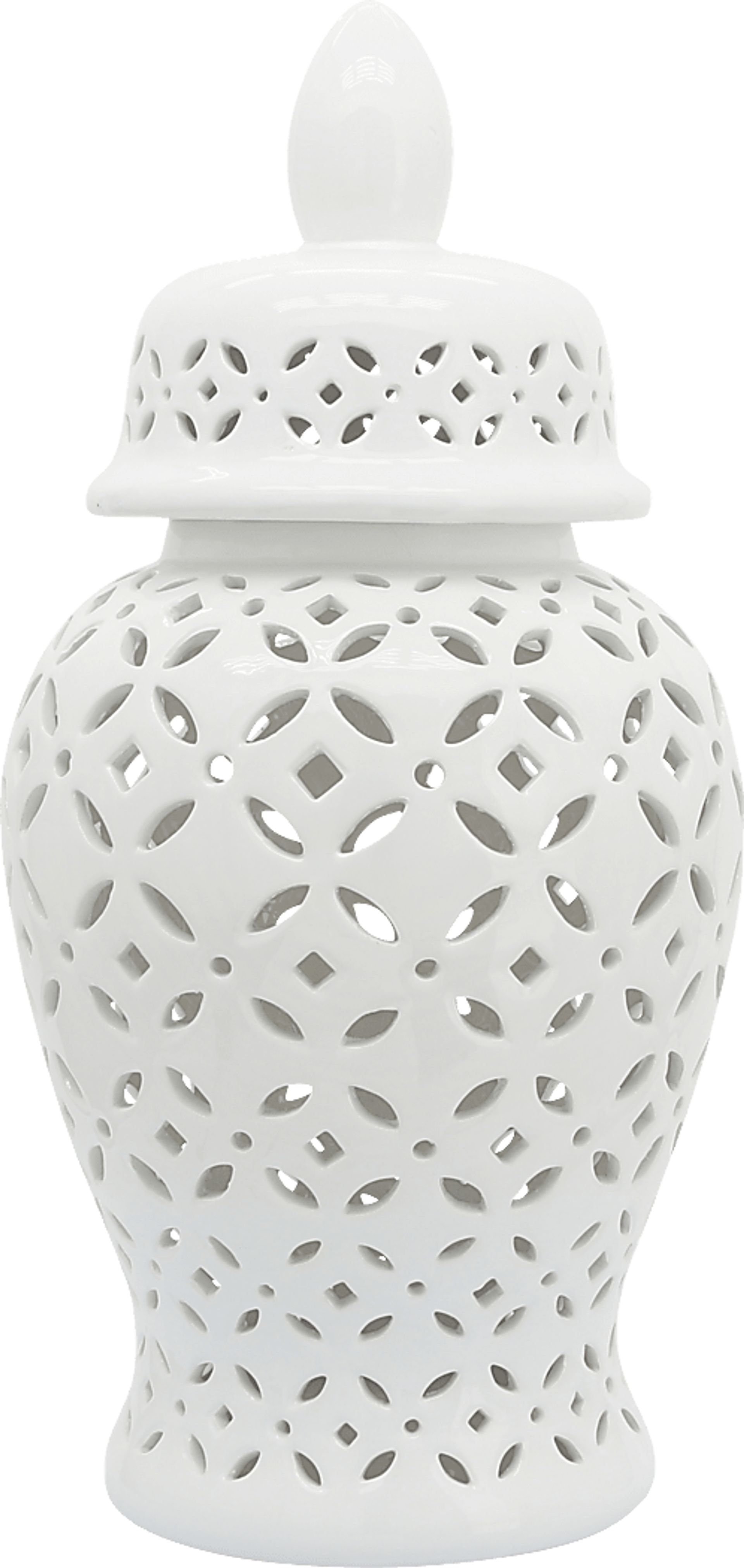 Railsback White Temple Jar - Image 1