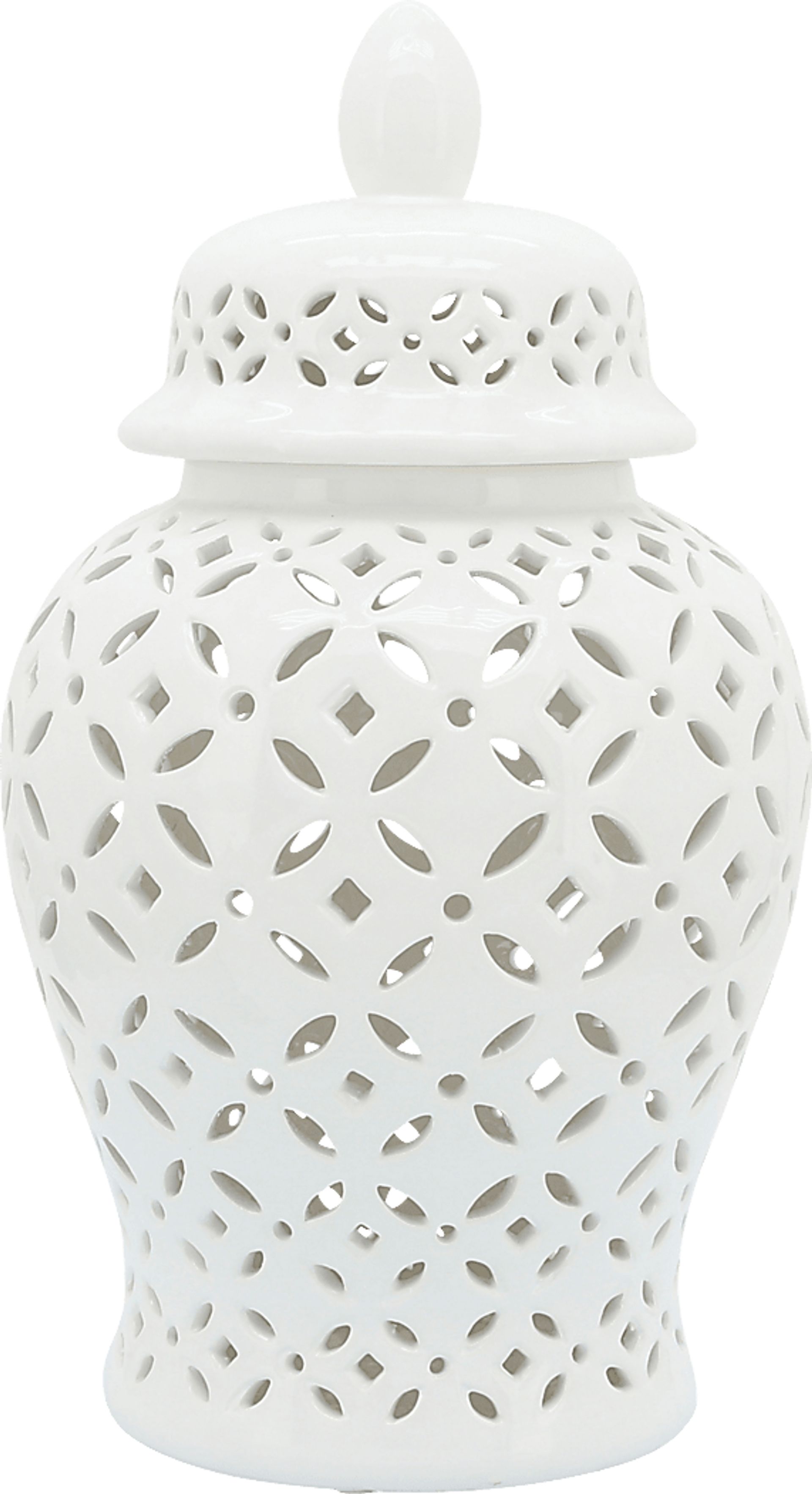 Railsback White Temple Jar - Image 1