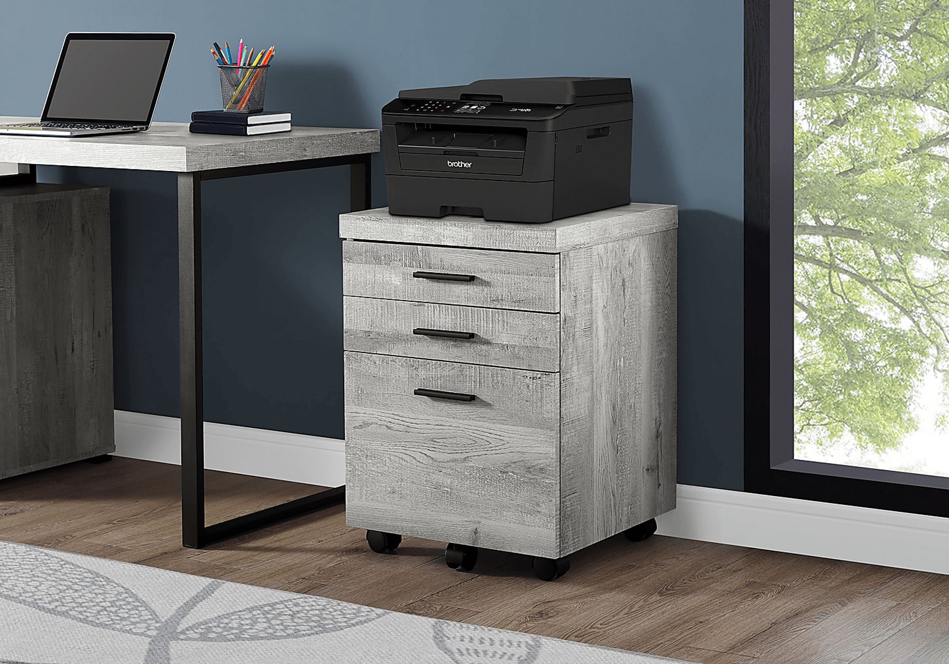 Railton Gray File Cabinet - Image 2