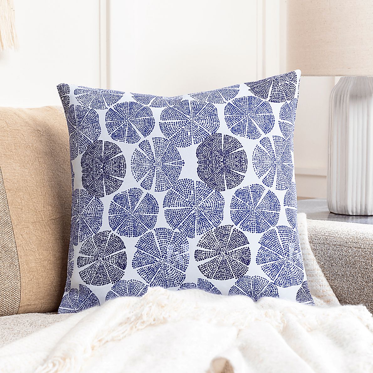 Raina Blue Accent Pillow - Rooms To Go