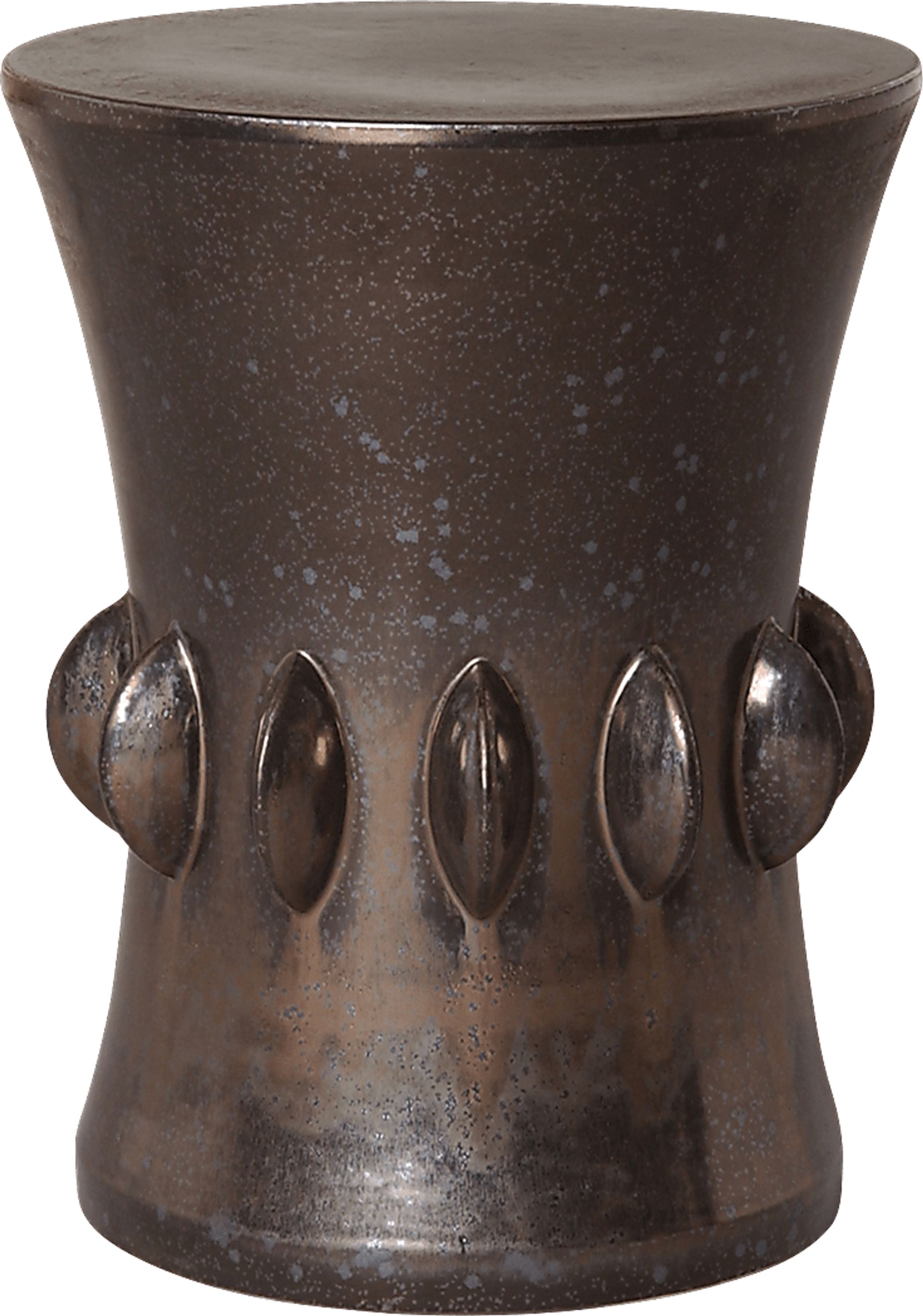Rainford Gun Metal Outdoor Stool - Image 1