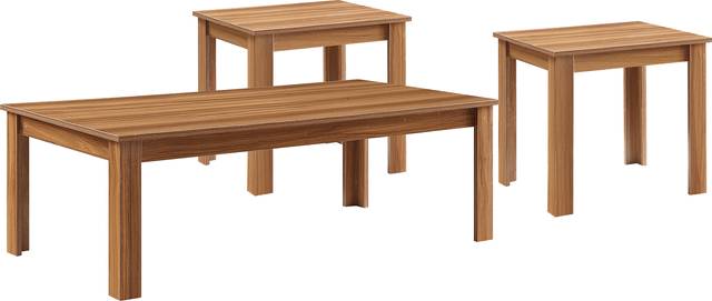 Raisa Brown 3 Pc Table Set - Thumbnail - Image 1