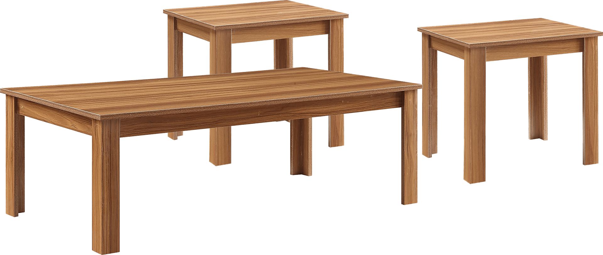 Raisa Brown 3 Pc Table Set - Image 1
