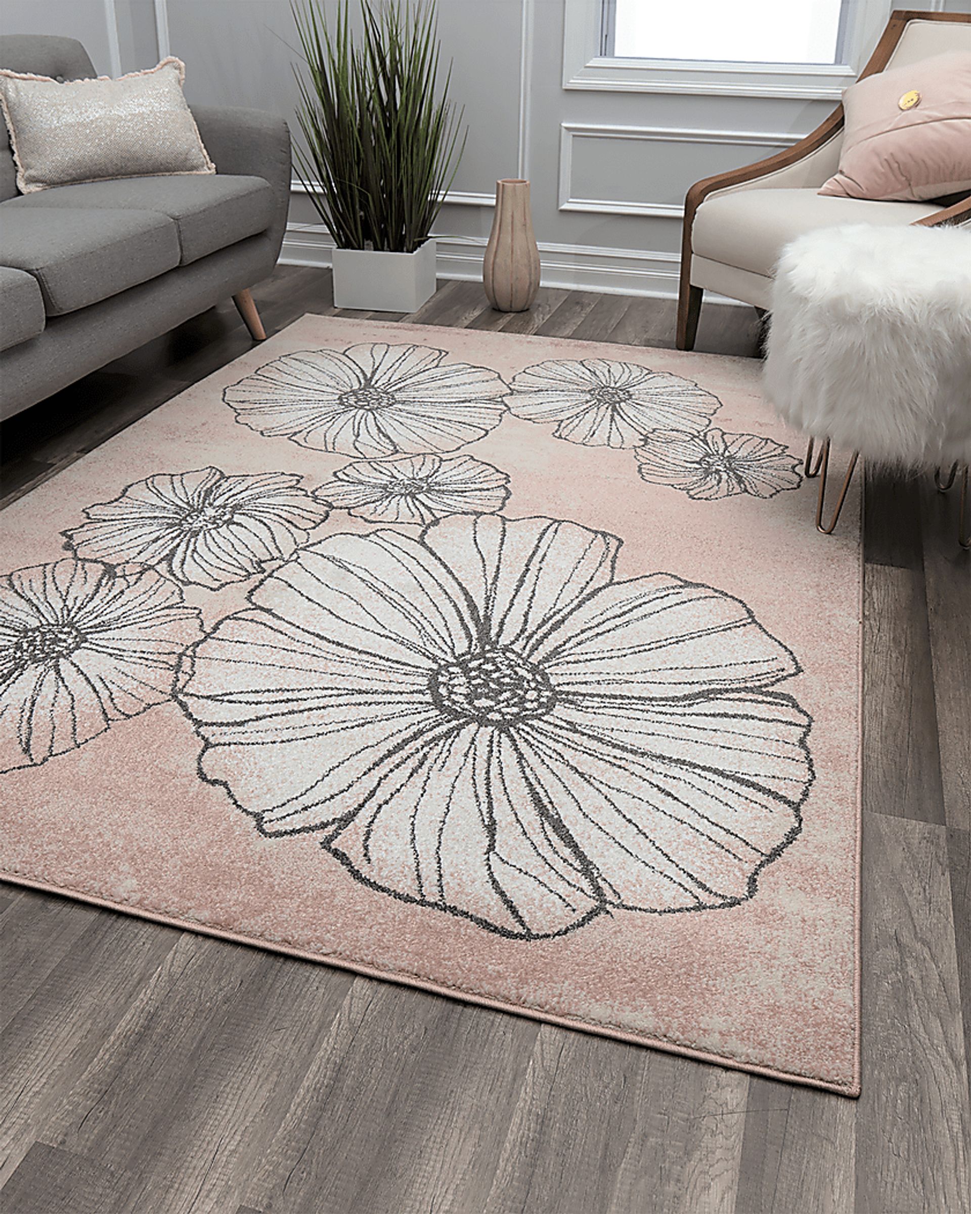 Ralana Pink 8' x 10' Rug - Image 2