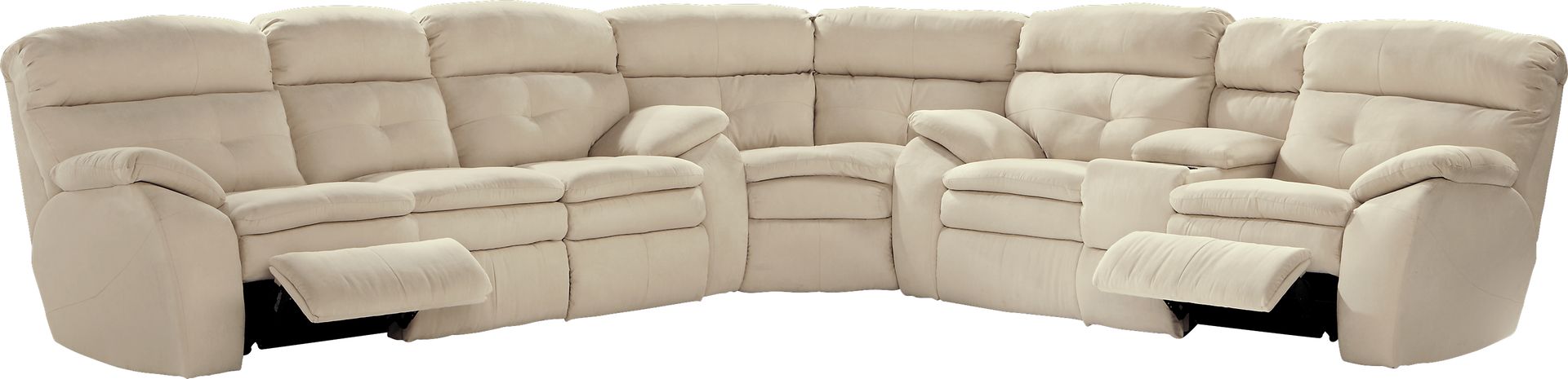 Raleigh Vanilla 3 Pc Power Reclining Sectional - Image 2