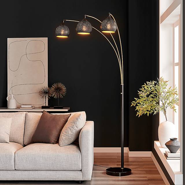 Ralkell Land Black Arc Floor Lamp - Thumbnail - Image 2