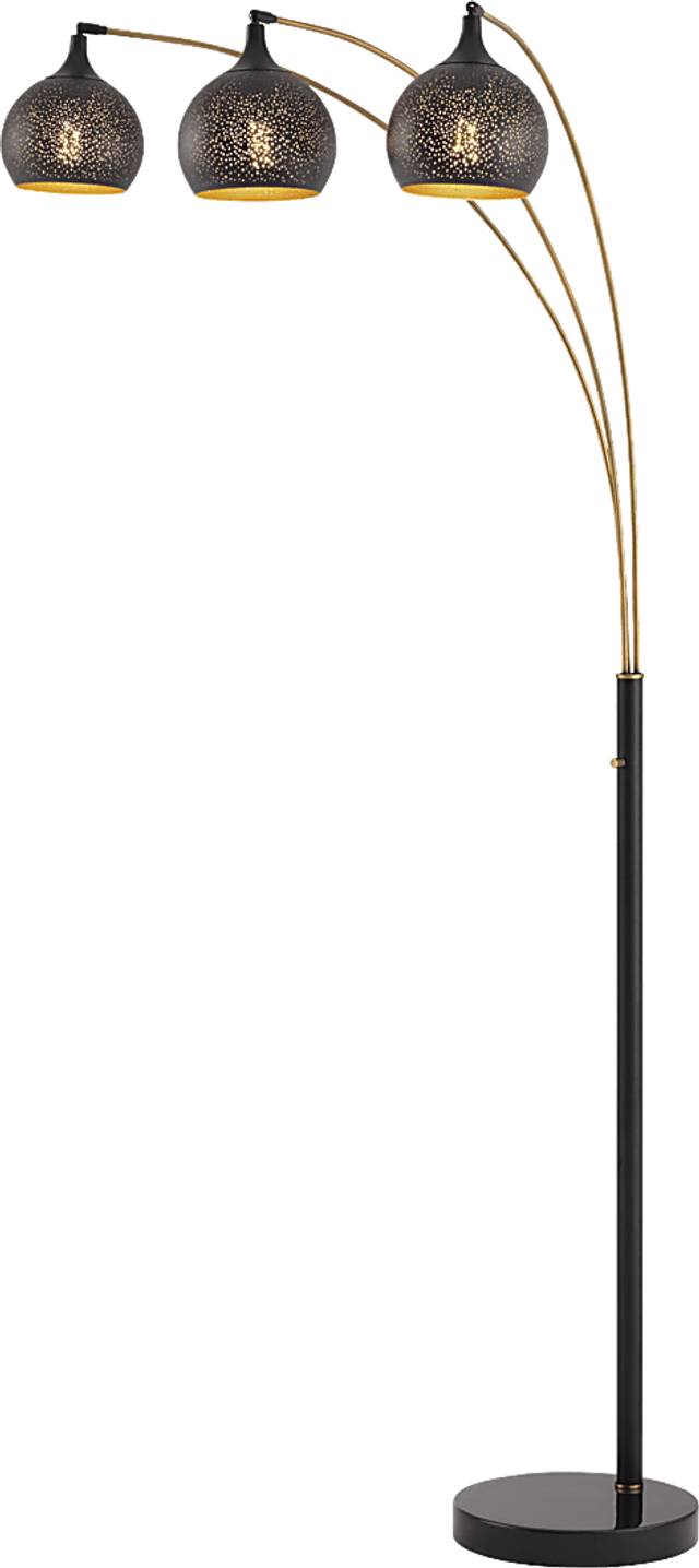 Ralkell Land Black Arc Floor Lamp - Thumbnail - Image 1