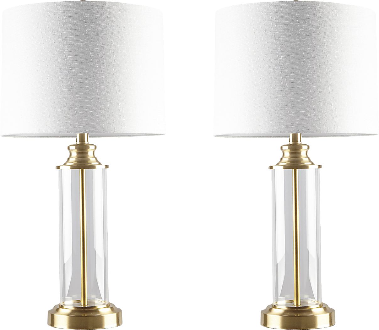 Ramada Point Gold Table Lamps, Set of 2