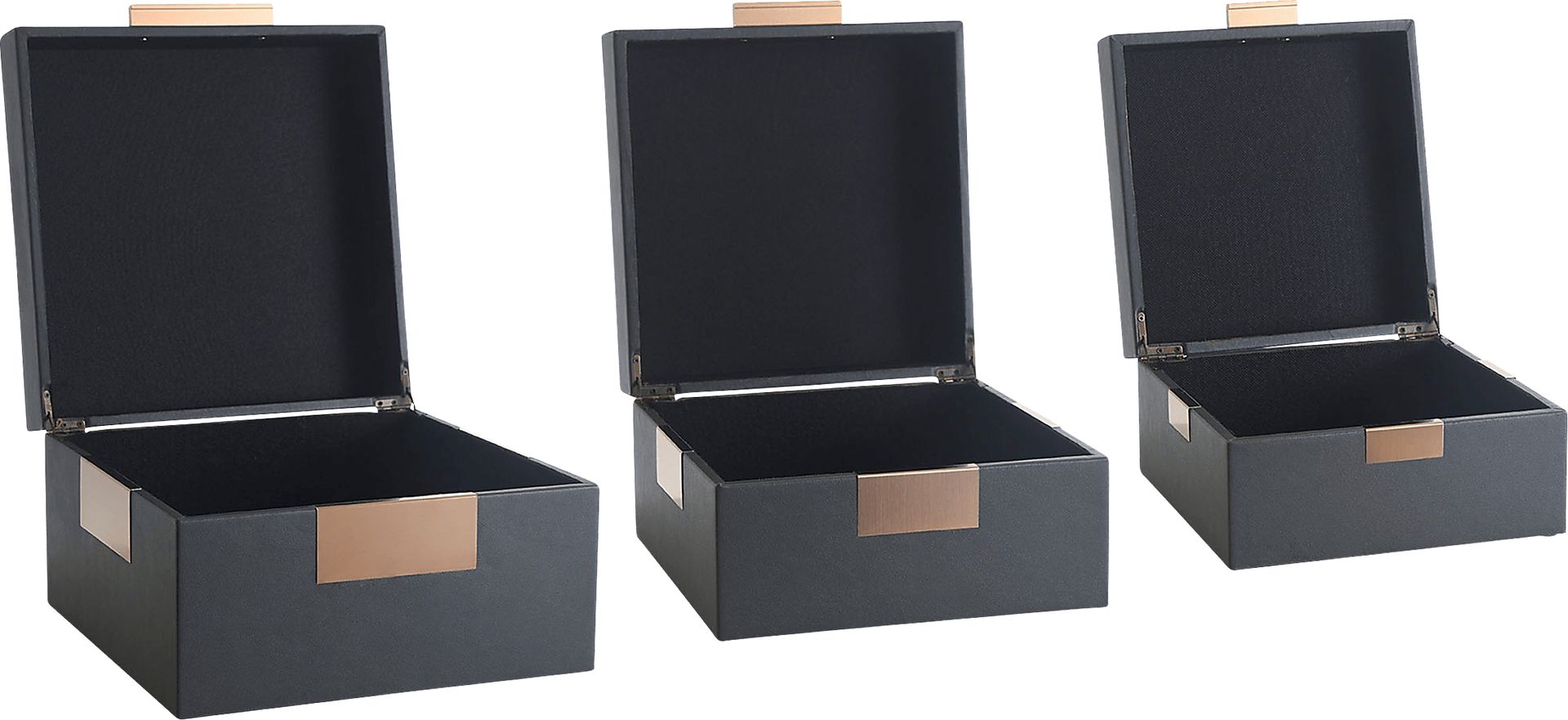 Ramila Charcoal Decorative Box, Set of 3 - Image 6