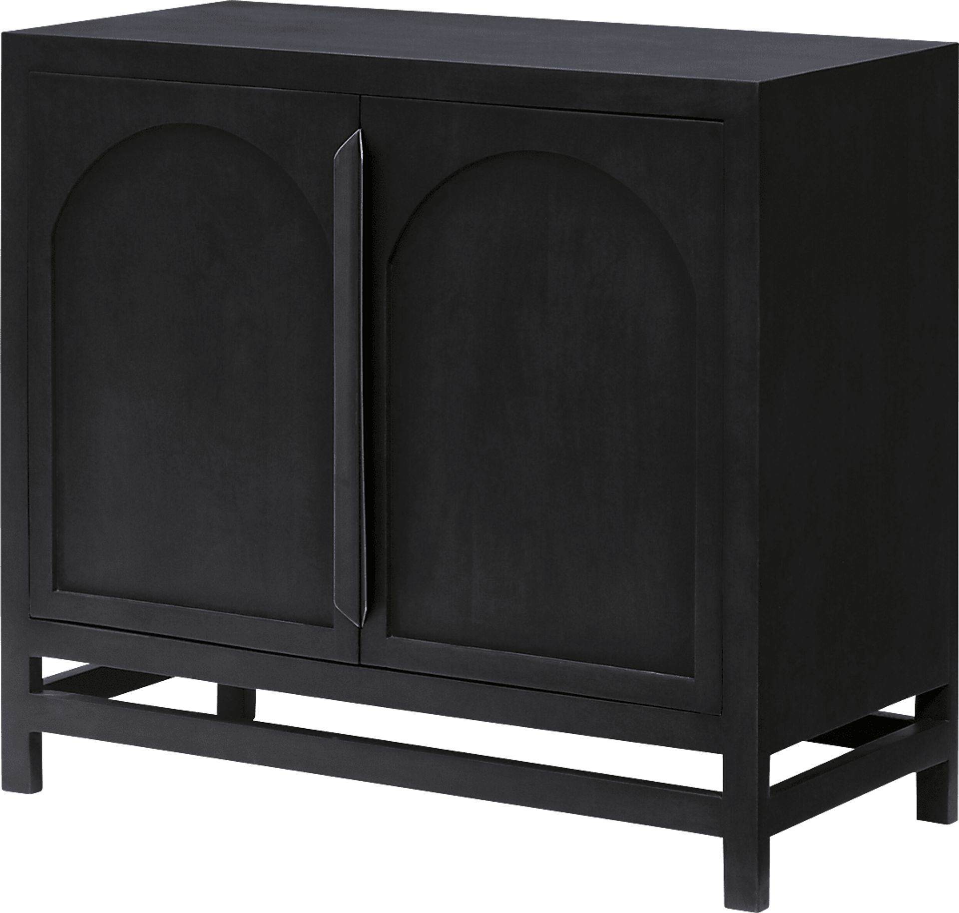 Ramiya Black Accent Cabinet - Image 1