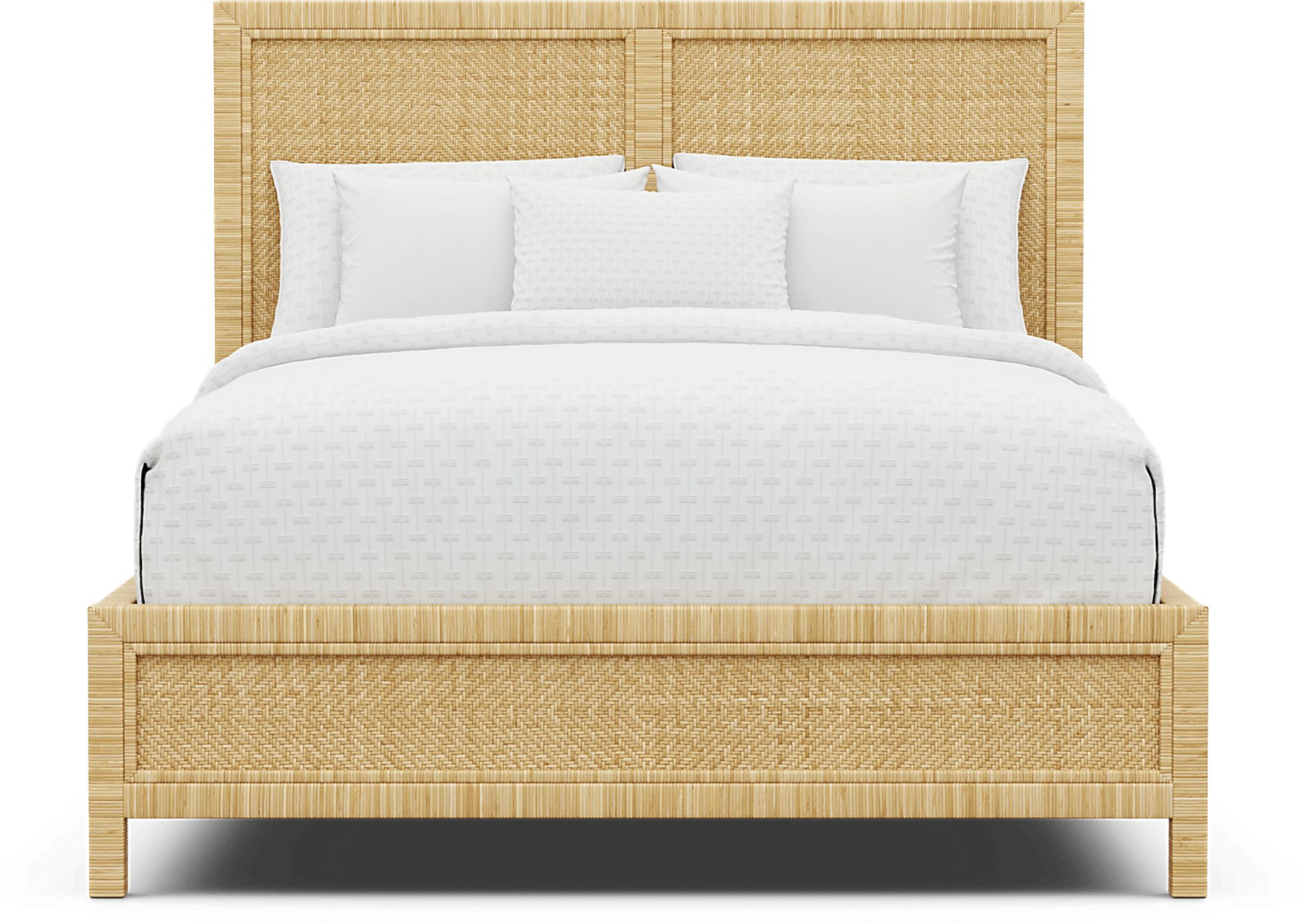 Ramona Natural 3 Pc Queen Panel Bed - Image 2