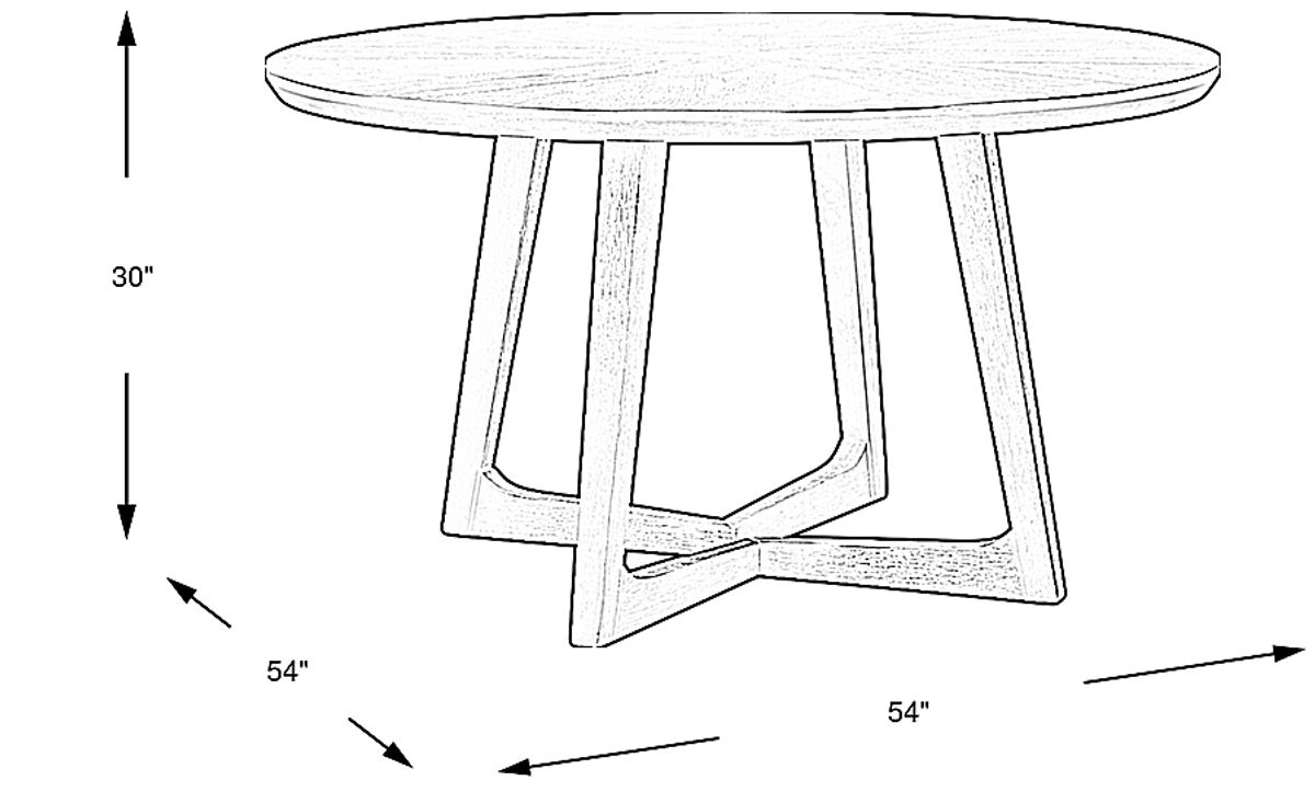 Ramore Espresso Dark Wood Dining Table Rooms to Go