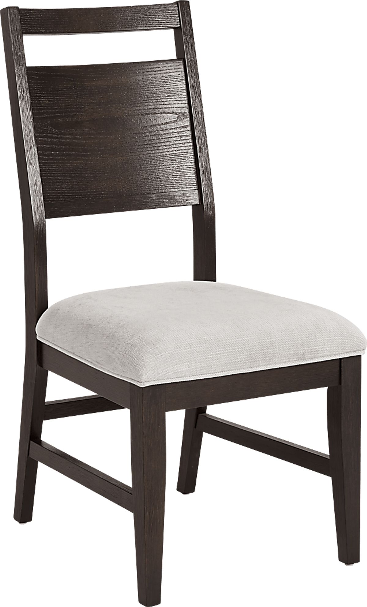 Ramore Espresso Dark Wood Beige Side Chair Rooms to Go