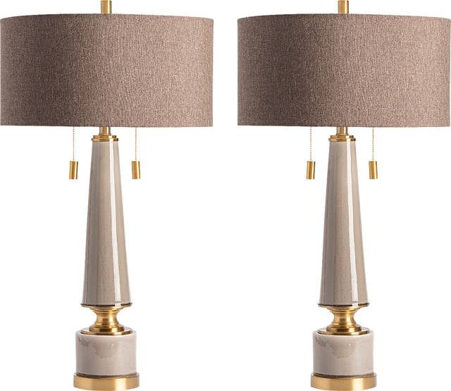 Ramsell Park Taupe Lamp - Thumbnail - Image 1