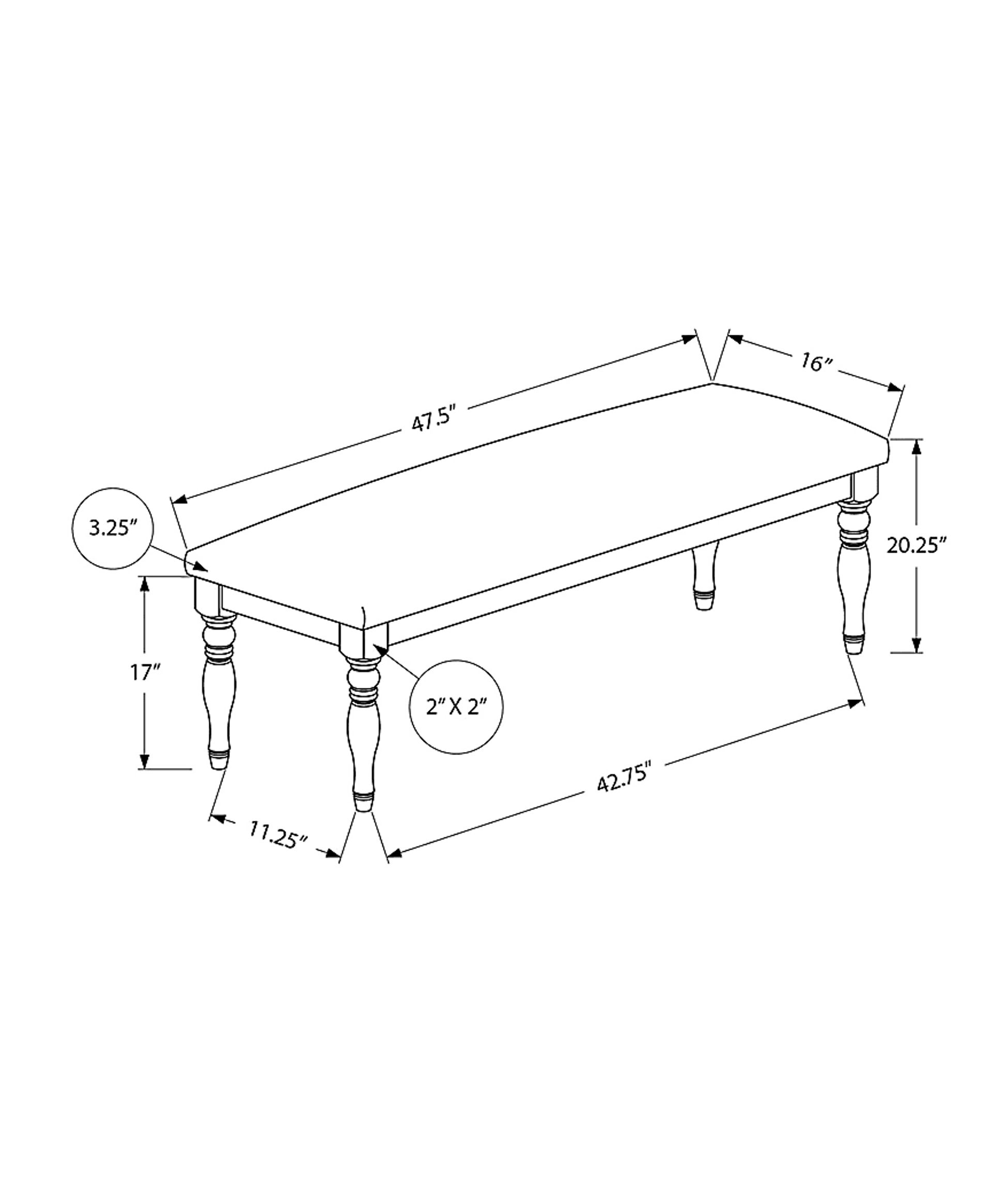 Ramstone Gray Dining Bench - Image 4