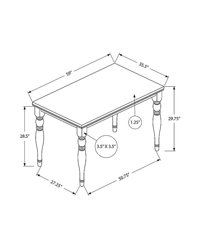 Ramstone Gray Dining Table - Thumbnail - Image 5