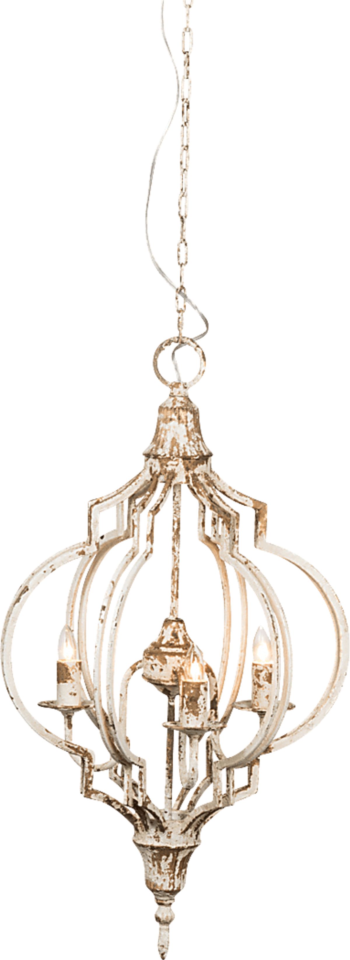 Ranchita Cay Cream Beige Chandelier | Rooms to Go