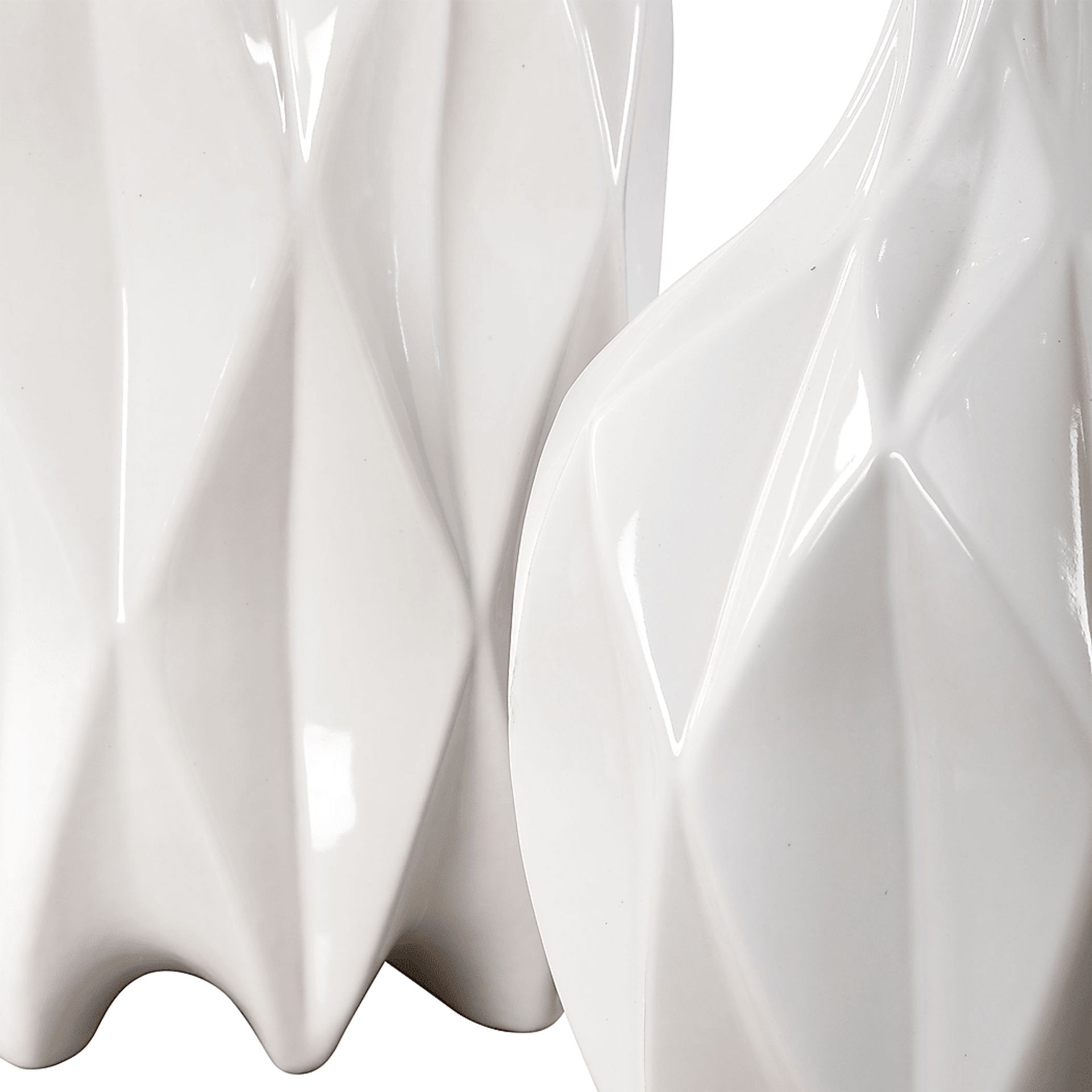 Randen White Decor Bottle, Set of 2 - Image 2