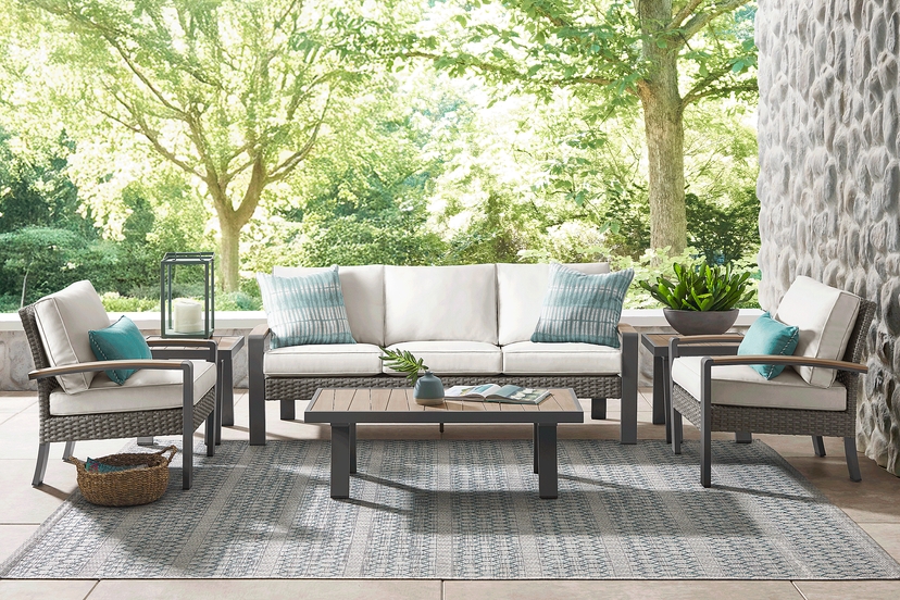 Randolph Gray 4 Pc Outdoor Seating Set