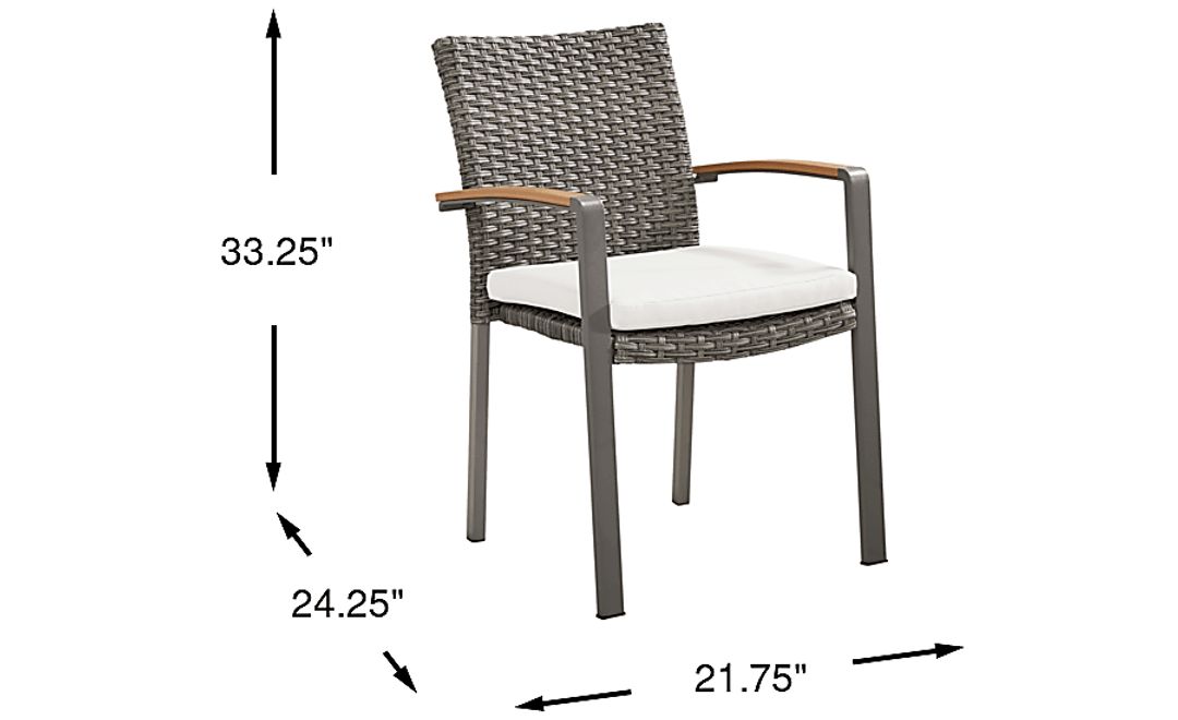 Randolph Gray Outdoor Arm Chair