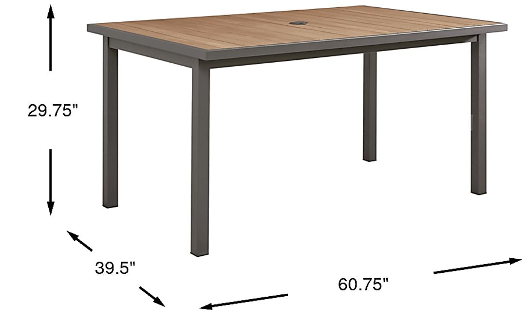 Randolph Gray Outdoor Dining Table