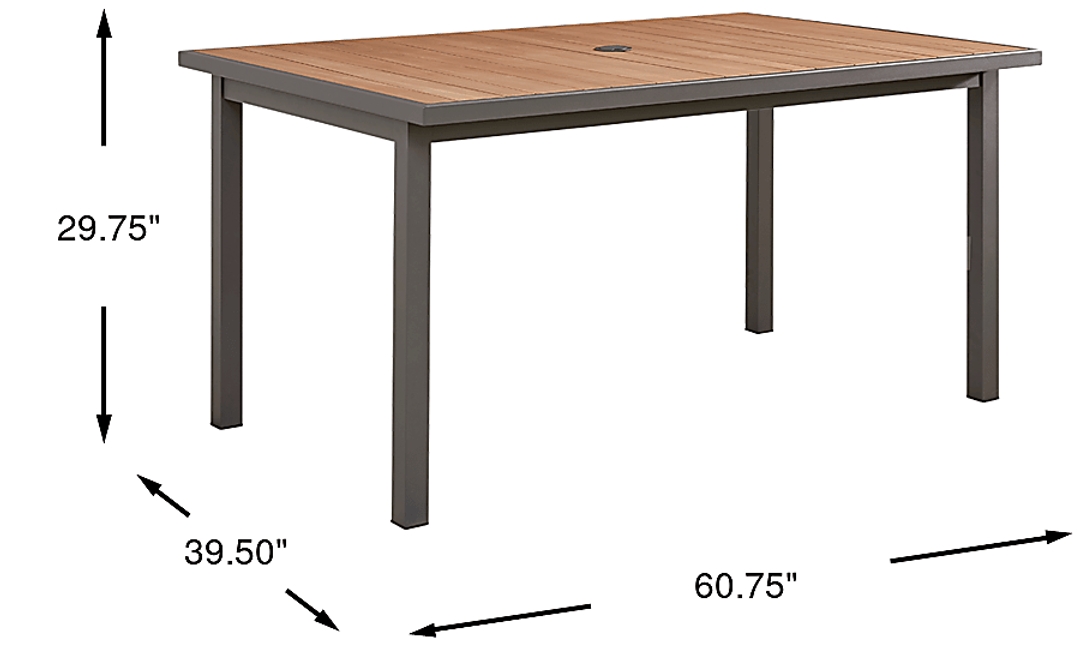 Randolph Gray Outdoor Dining Table