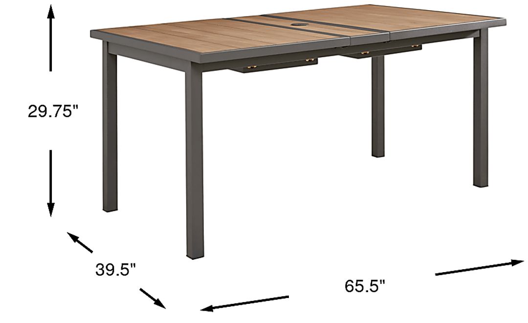 Randolph Gray Outdoor Extension Dining Table