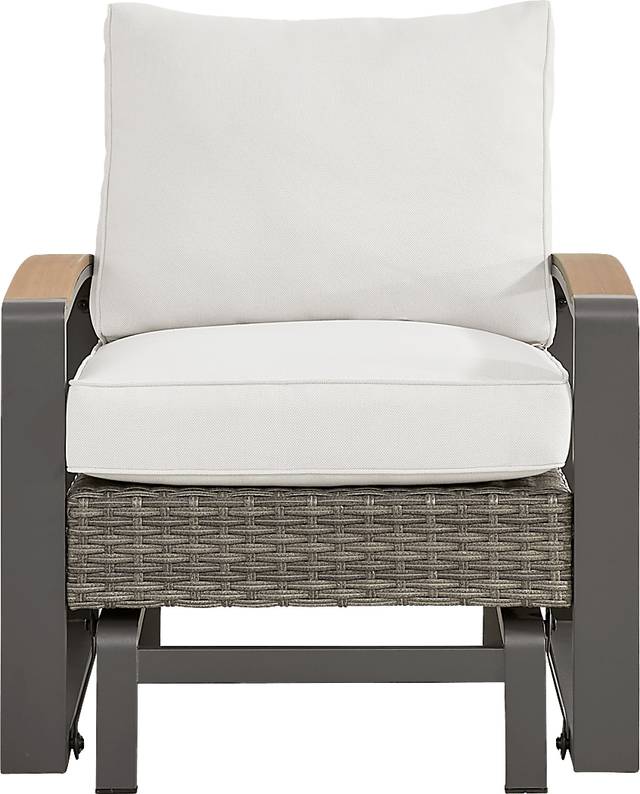 Randolph Gray Outdoor Glider Club Chair - Thumbnail - Image 2