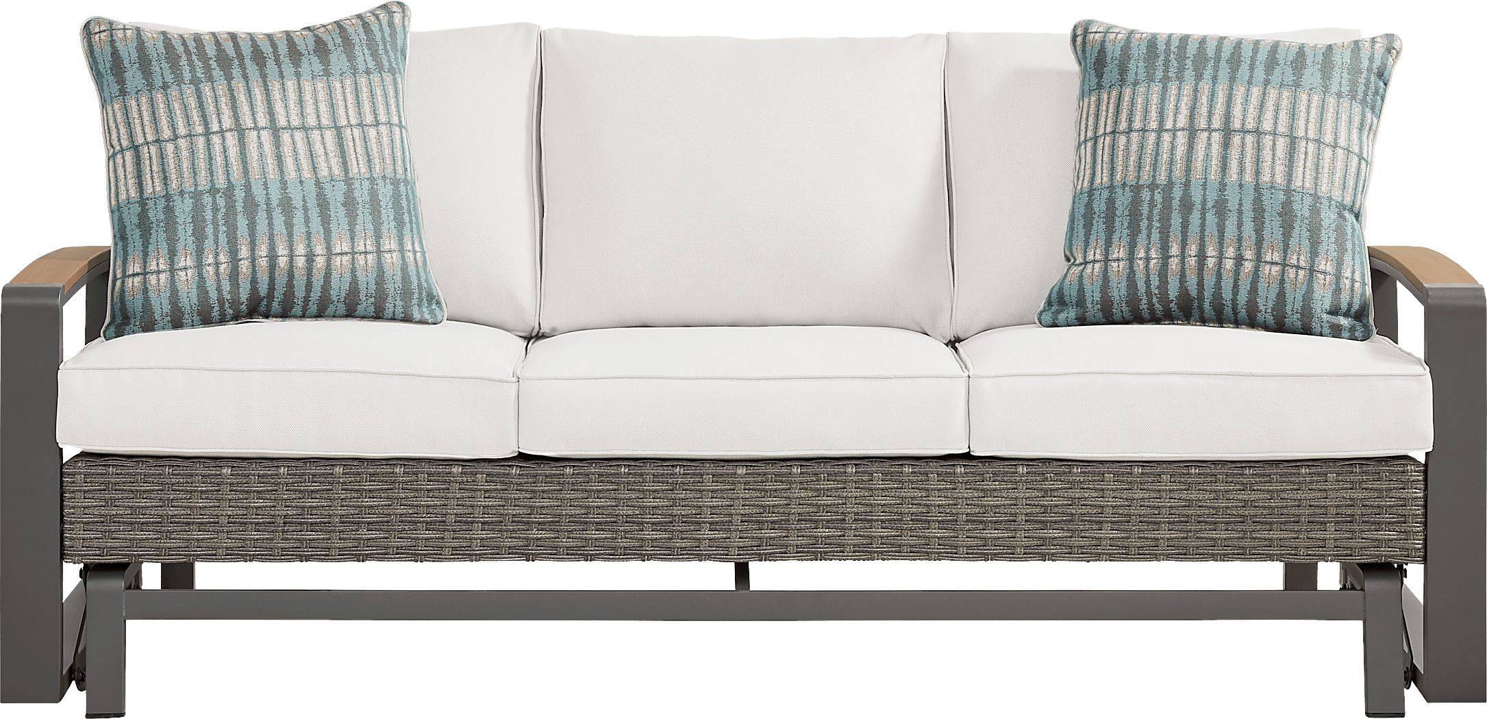 Randolph Gray Outdoor Glider Sofa