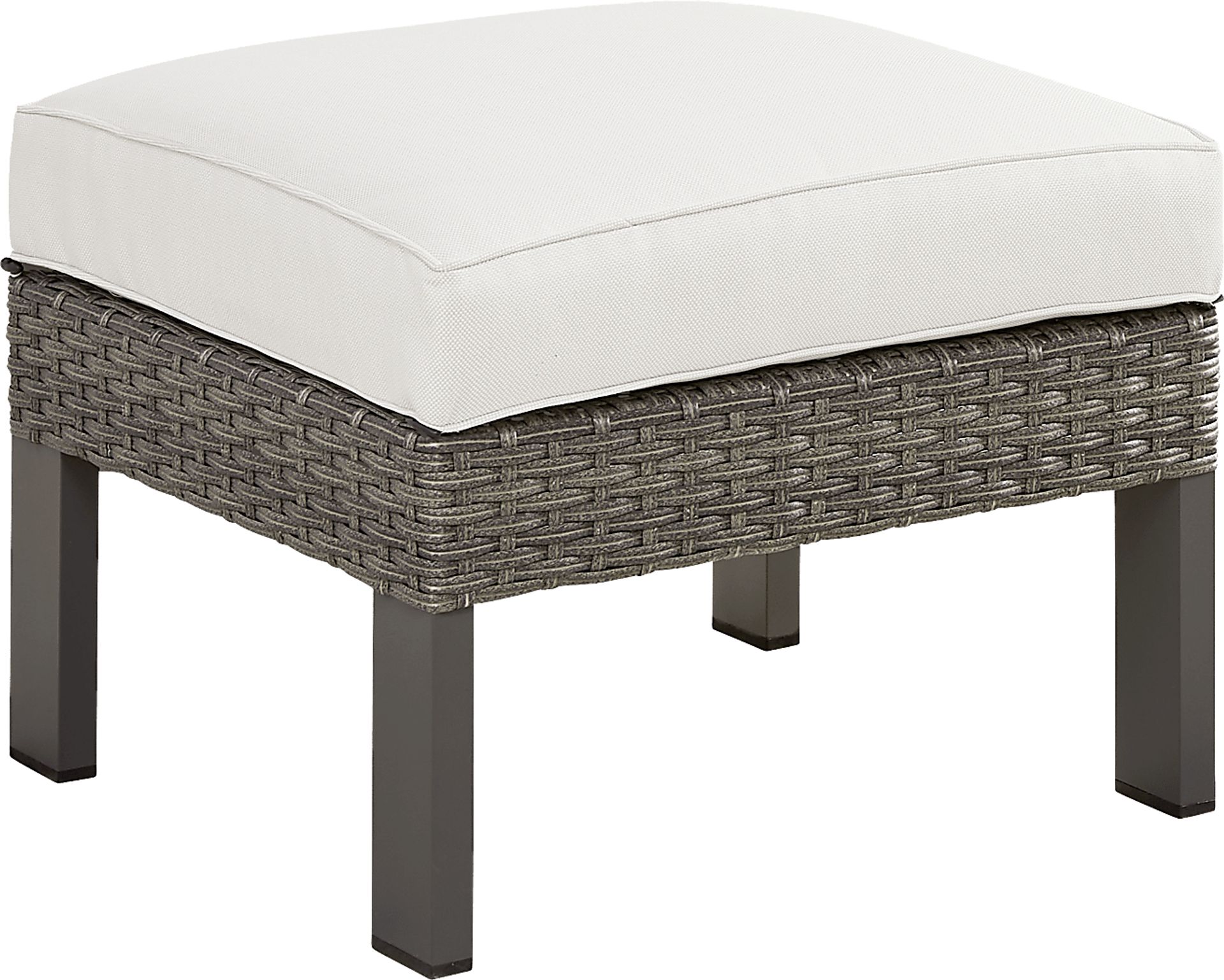 Randolph Gray Outdoor Ottoman - Image 2