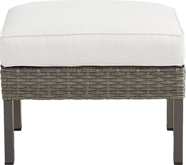 Randolph Gray Outdoor Ottoman - Thumbnail - Image 1
