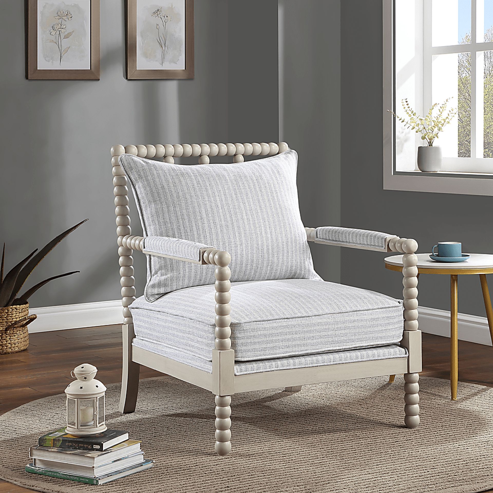 Randwick Gray Accent Chair - Image 2