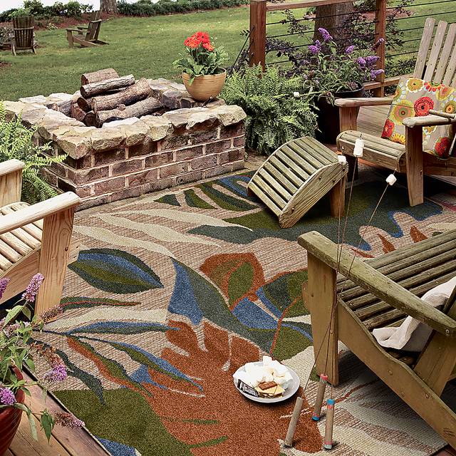 Rane Multi 7'10 x 10' Indoor/Outdoor Rug - Thumbnail - Image 3