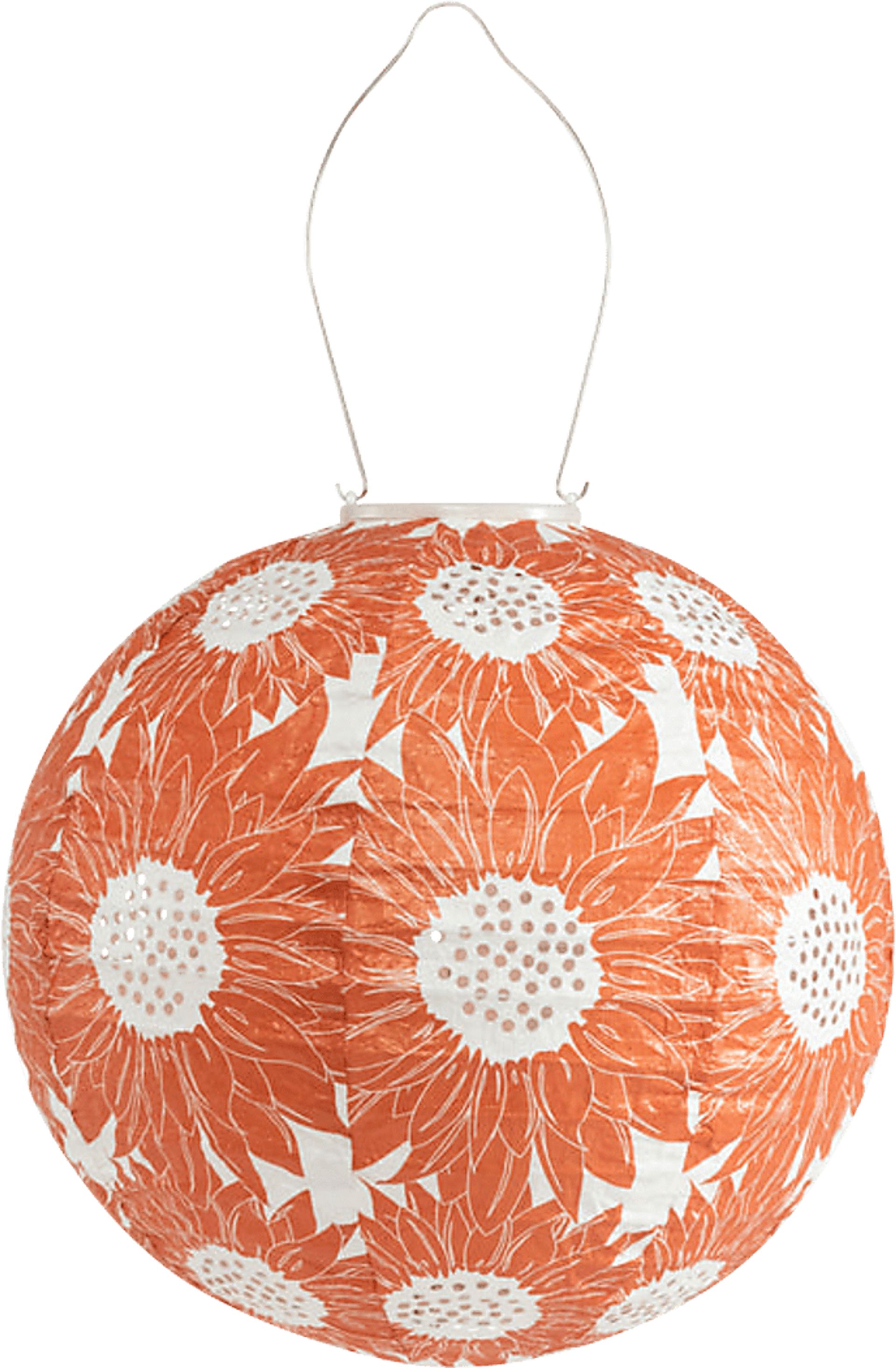 Ranear Orange Outdoor Solar Lantern - Image 1