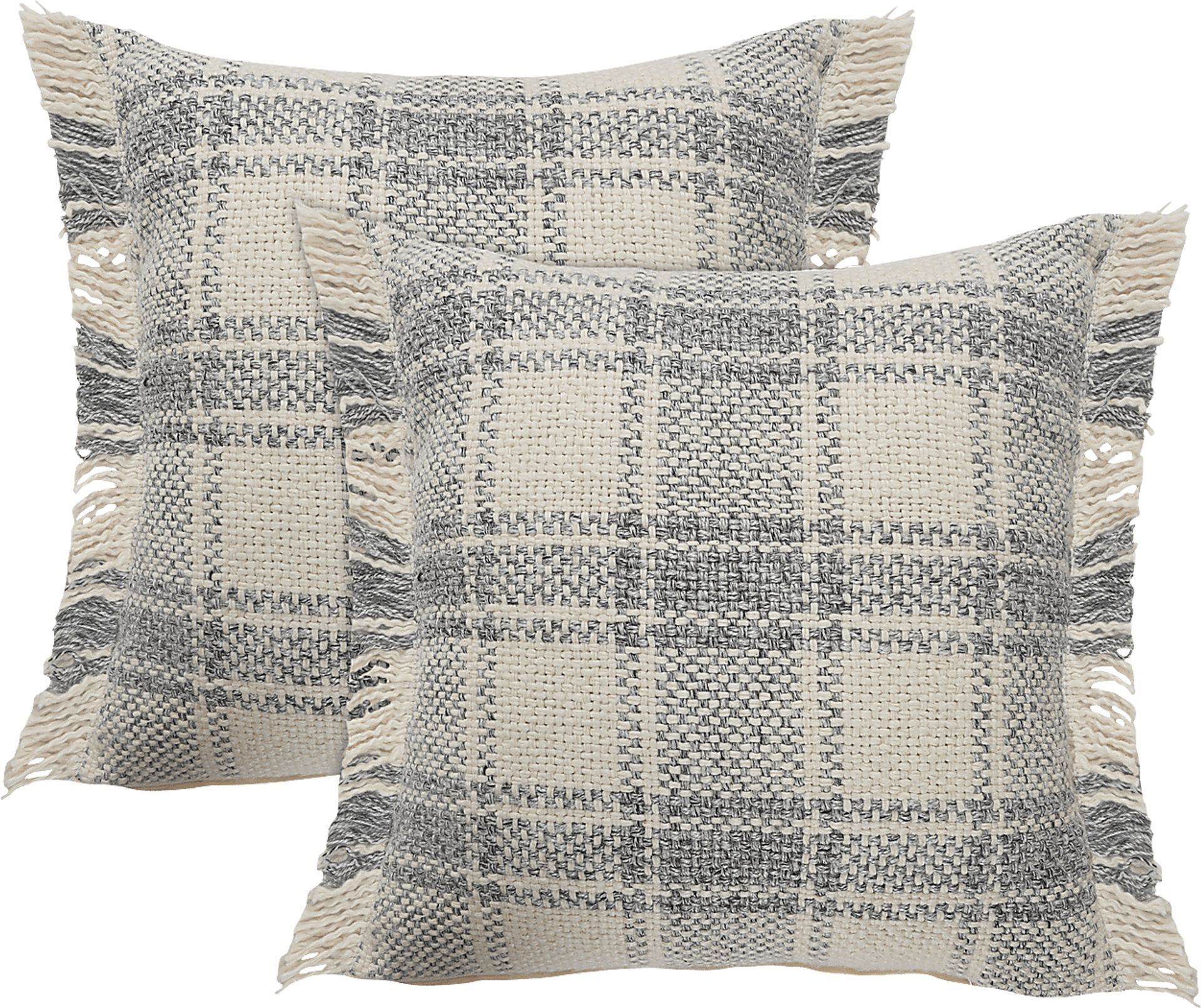 Rangan Gray/Cream Pillow, Set of 2 - Image 1