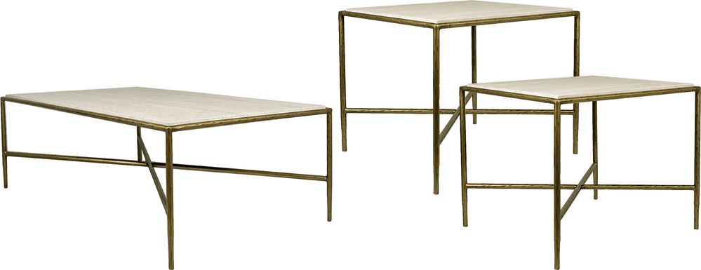 Rangel Taupe 3 Pc Table Set