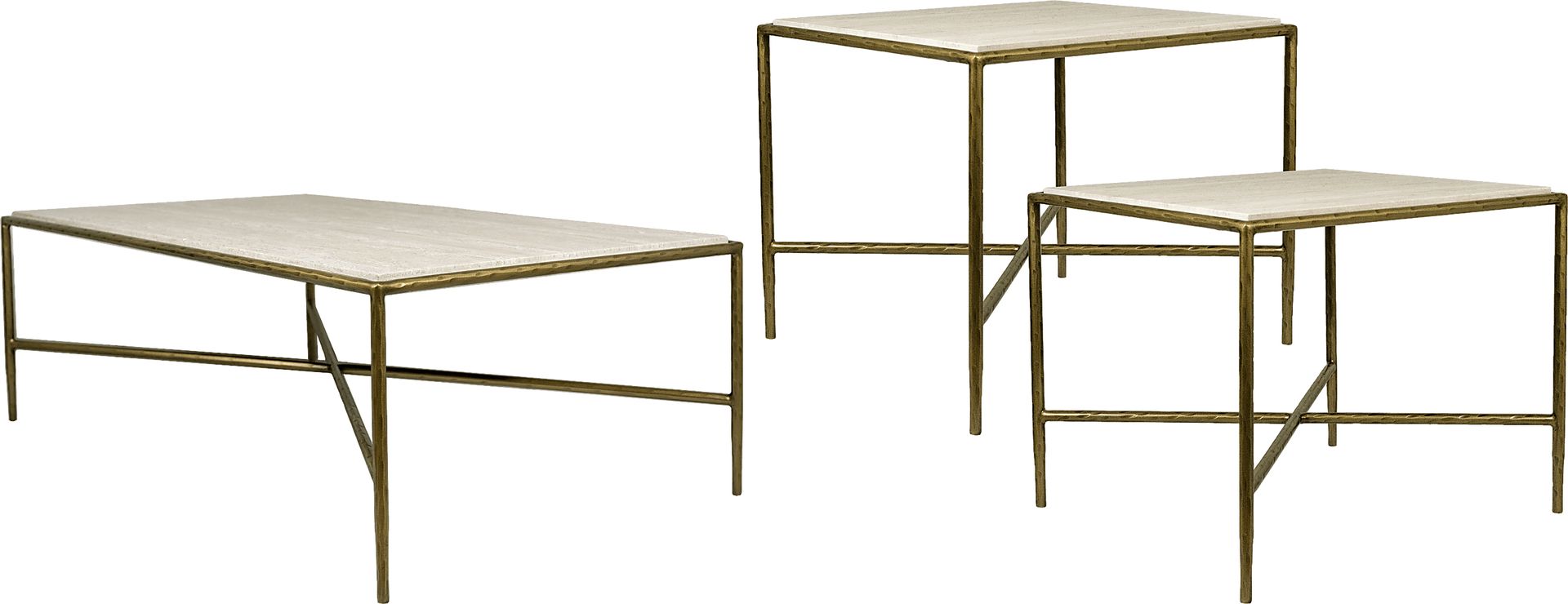Rangel Taupe 3 Pc Table Set - Image 1