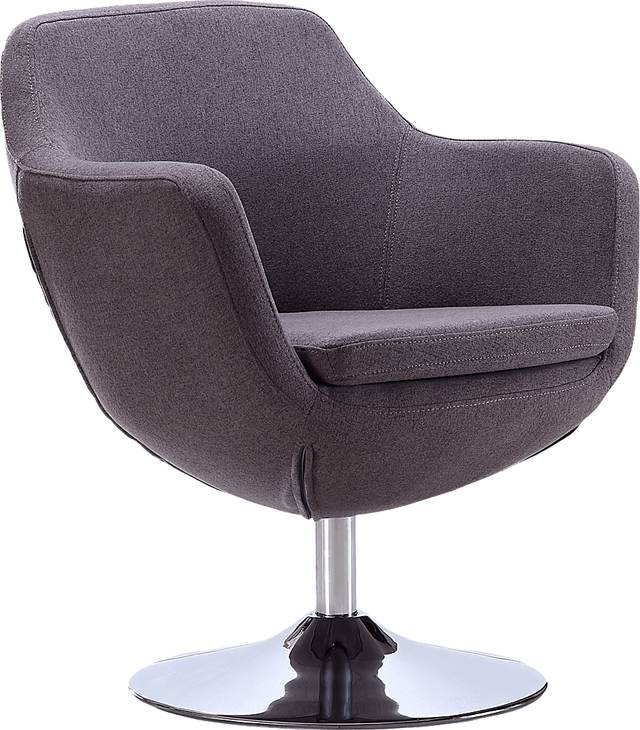 Rantoul Gray Accent Chair - Thumbnail - Image 1