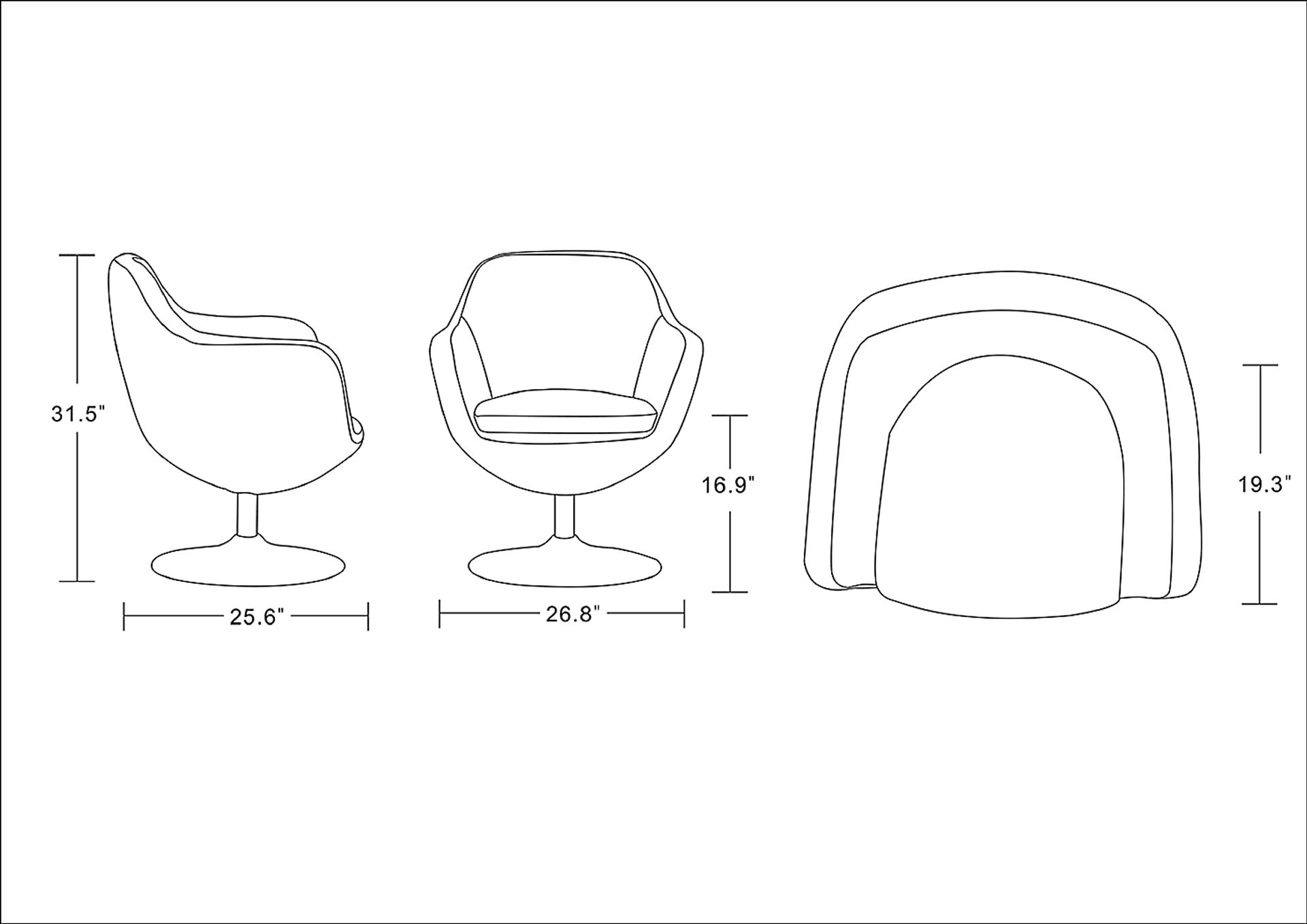 Rantoul Orange Accent Chair - Image 6