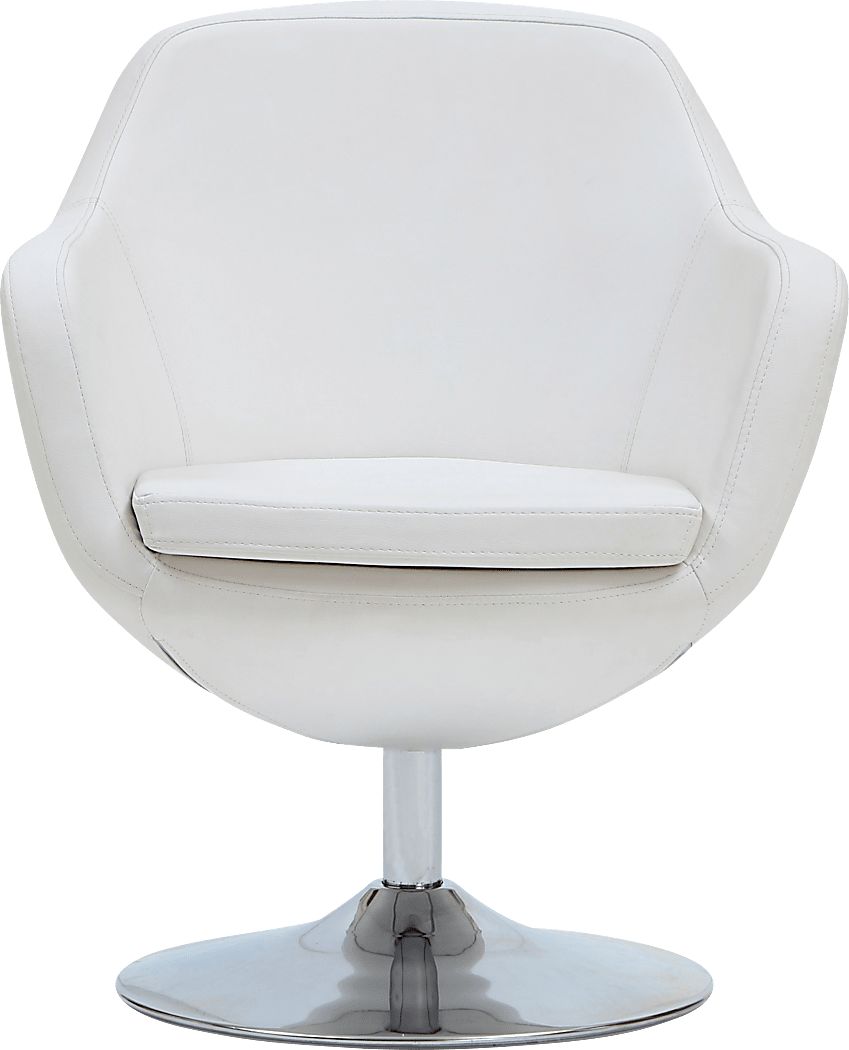Rantoul White Accent Chair