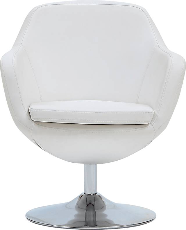 Rantoul White Accent Chair - Thumbnail - Image 1