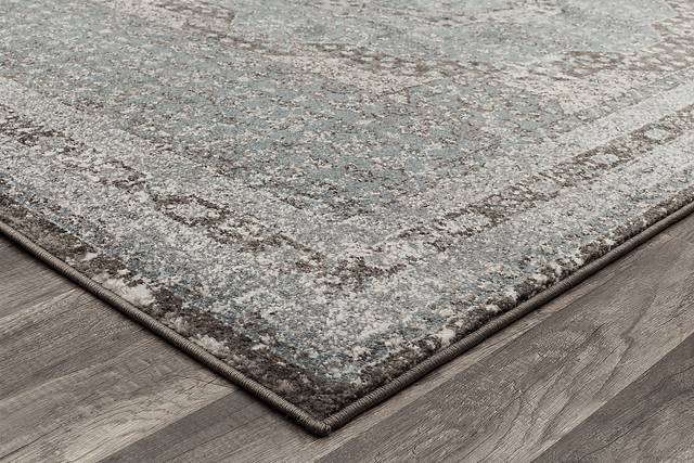Ranvir Blue 5' x 7' Rug - Thumbnail - Image 2