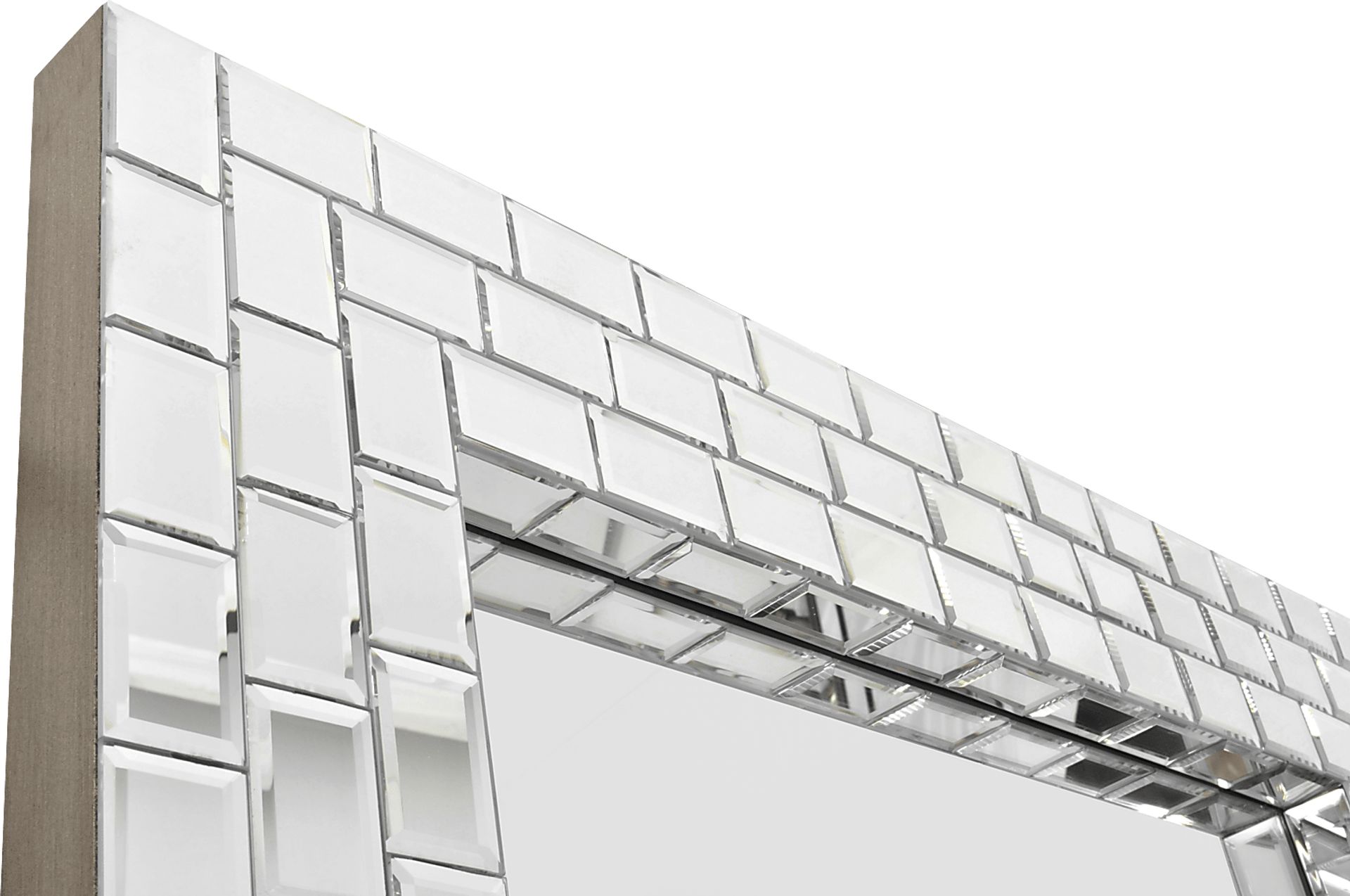 Ranzo Gray Rectangle Leaner Mirror - Image 3
