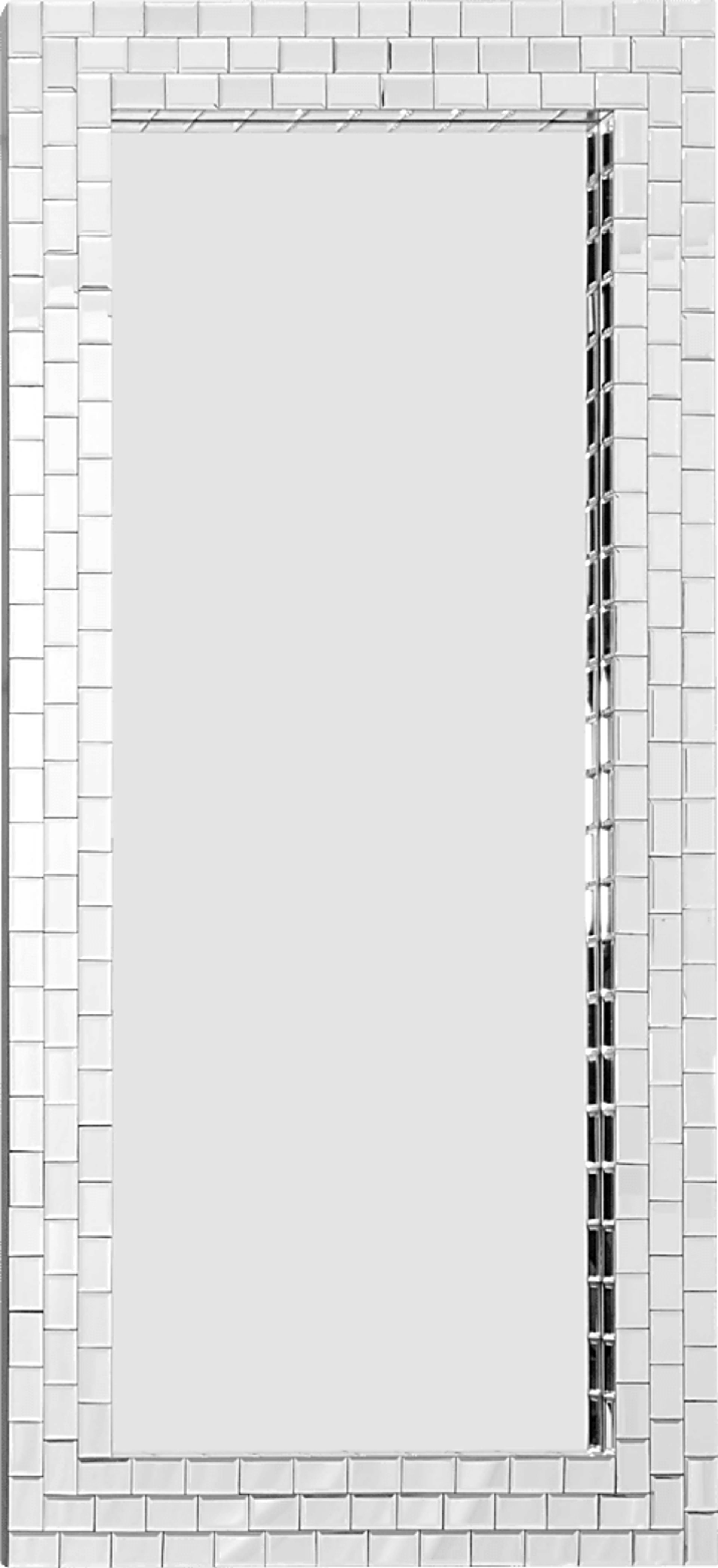 Ranzo Gray Rectangle Leaner Mirror - Image 1